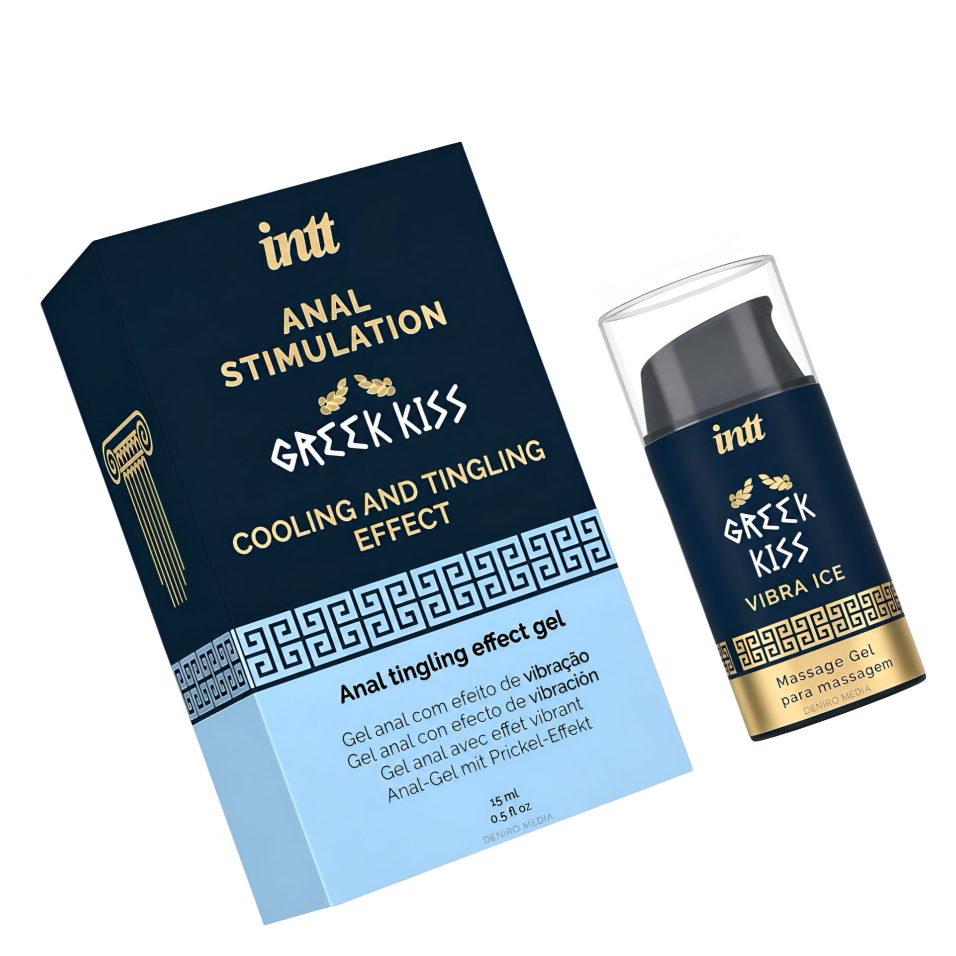 Gel Greek Kiss Relaxare Anală Efect Vibrație și Răcire
