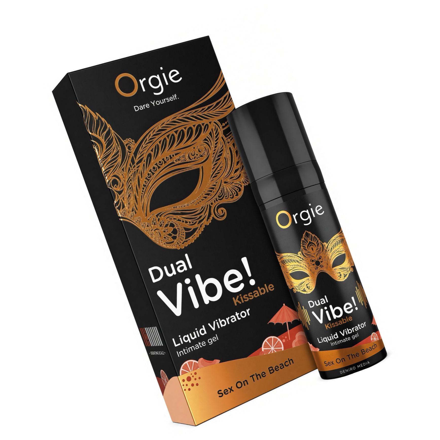 Gel Orgie Dual Vibe Vibrator Lichid Sex On The Beach