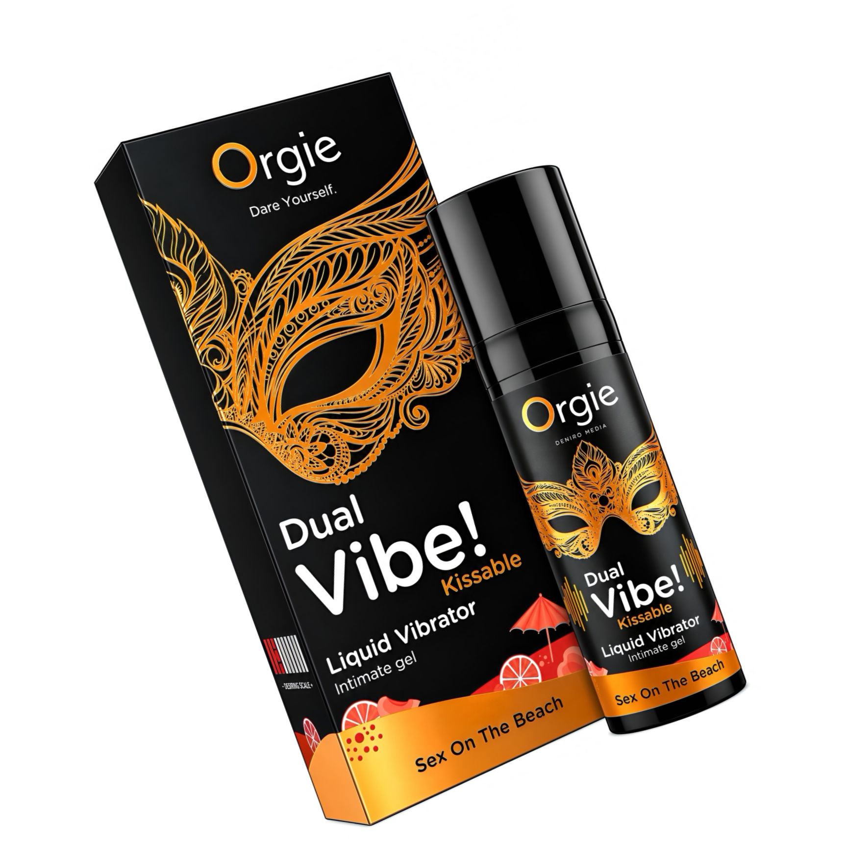 Gel Orgie Dual Vibe Vibrator Lichid Sex On The Beach