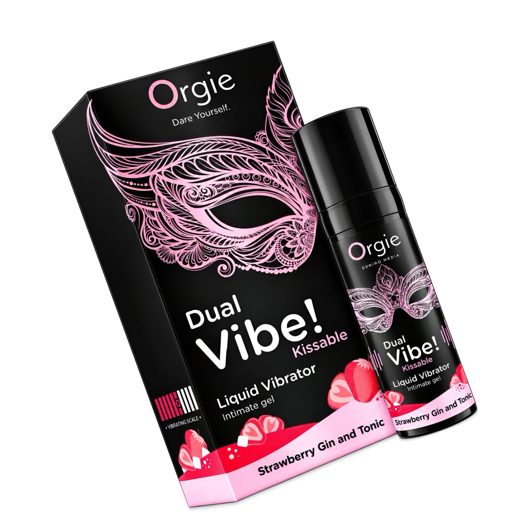 Gel Vibrant Căpșuni Gin Tonic pentru Excitare Feminină
