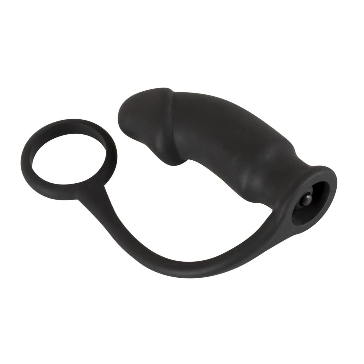 Inel Penis cu Stimulator Prostata Velvets Negru