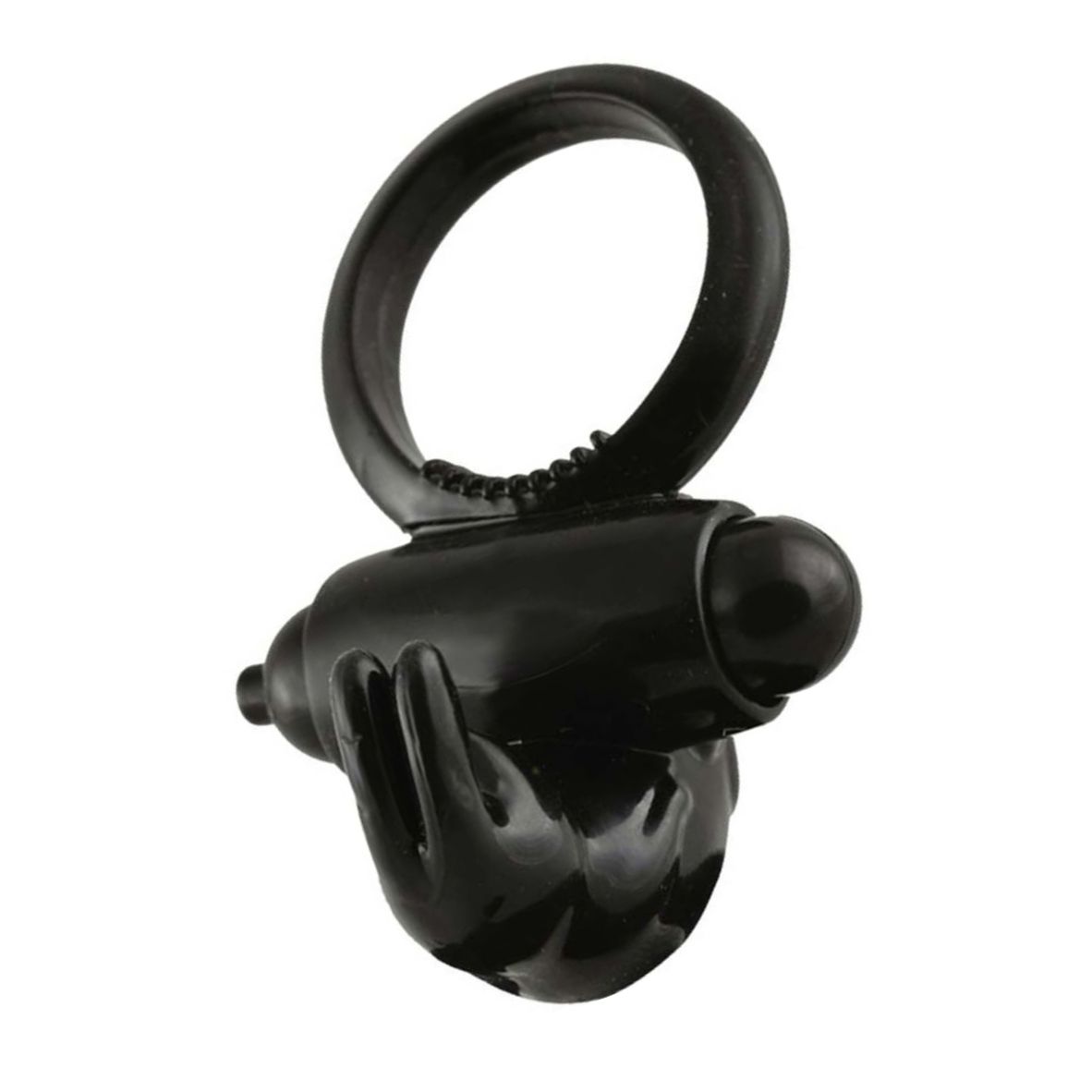 Inel Penis Malesation Vibro-Rabbit-Ring Negru