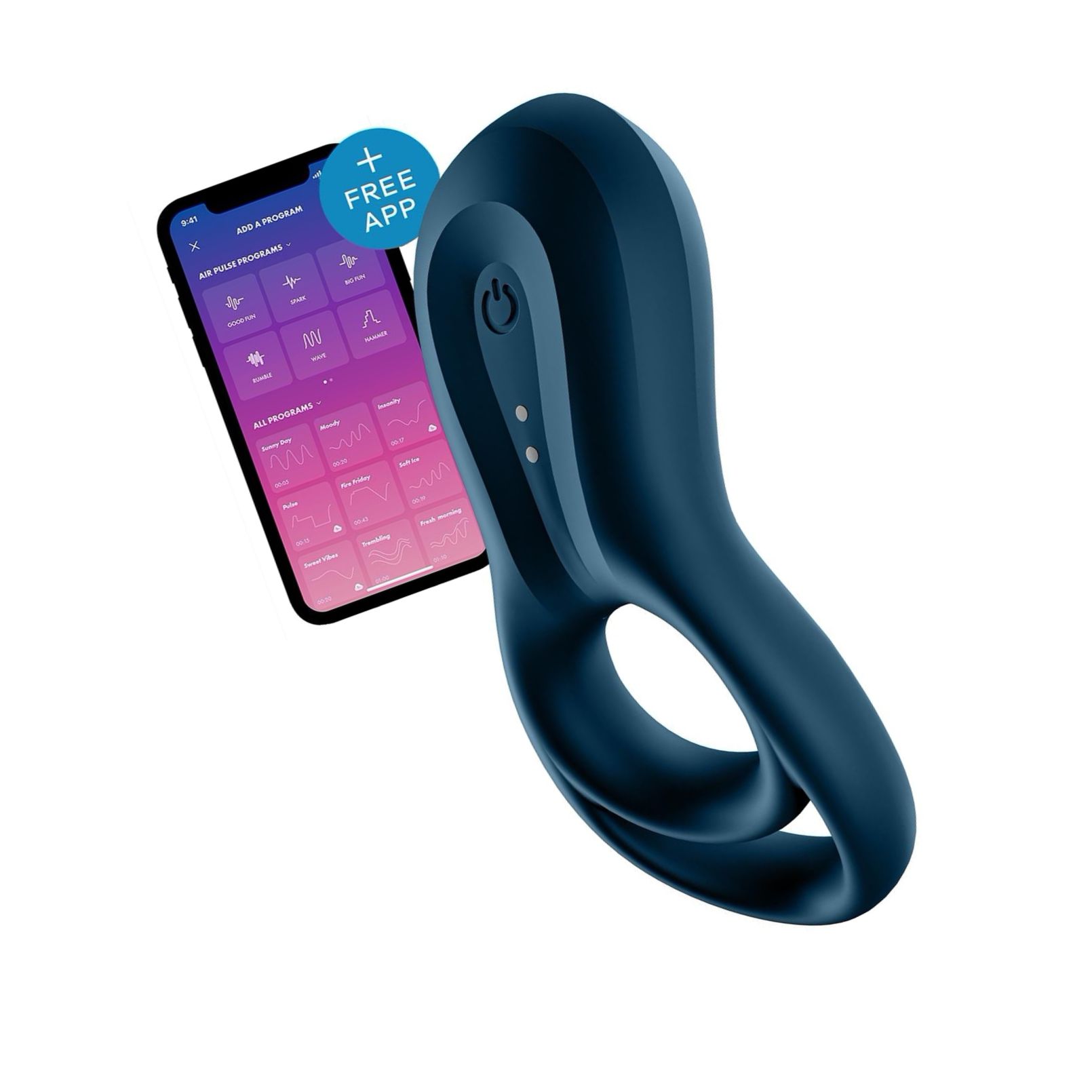 Inel Penis Satisfyer Epic Duo Albastru