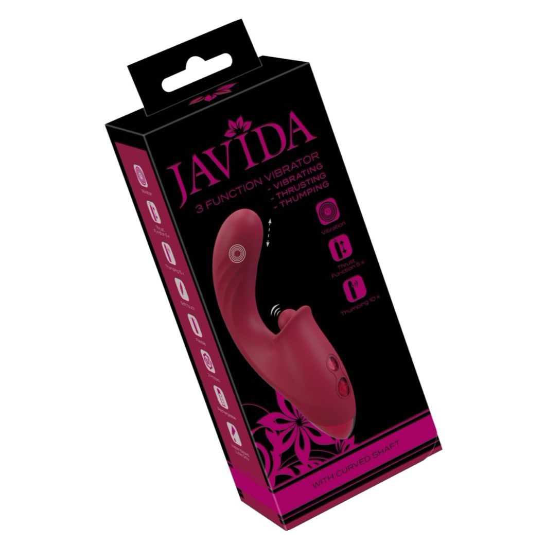 JAVIDA 3 Funcții — Vibrator cu împingere, 10 Moduri