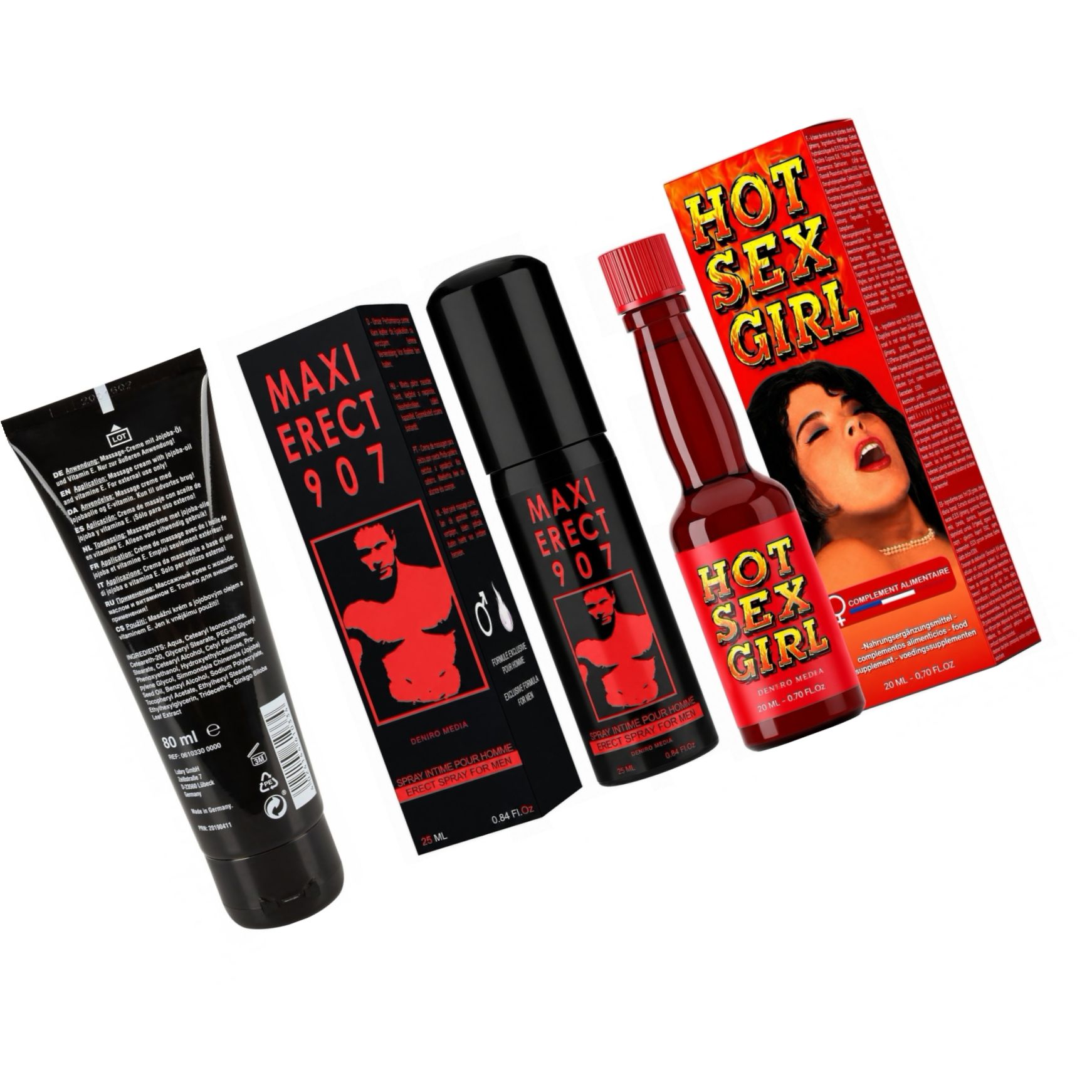 Kit Pasional: Intensitate, Erecție și Plăcere Instant