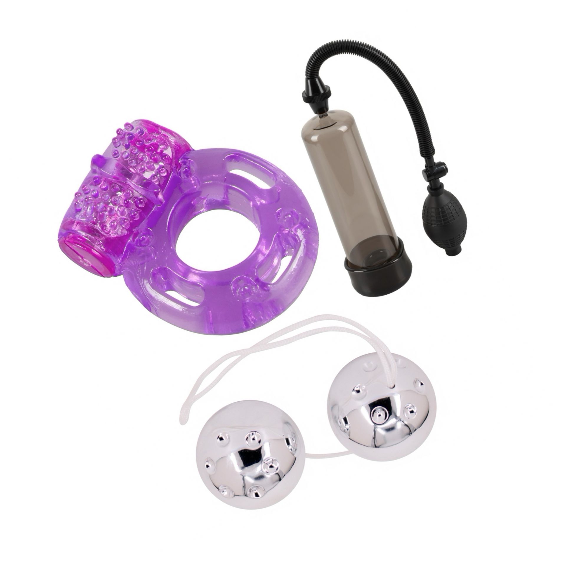 Kit Performanță și Plăcere: Pump, Bile și Inel