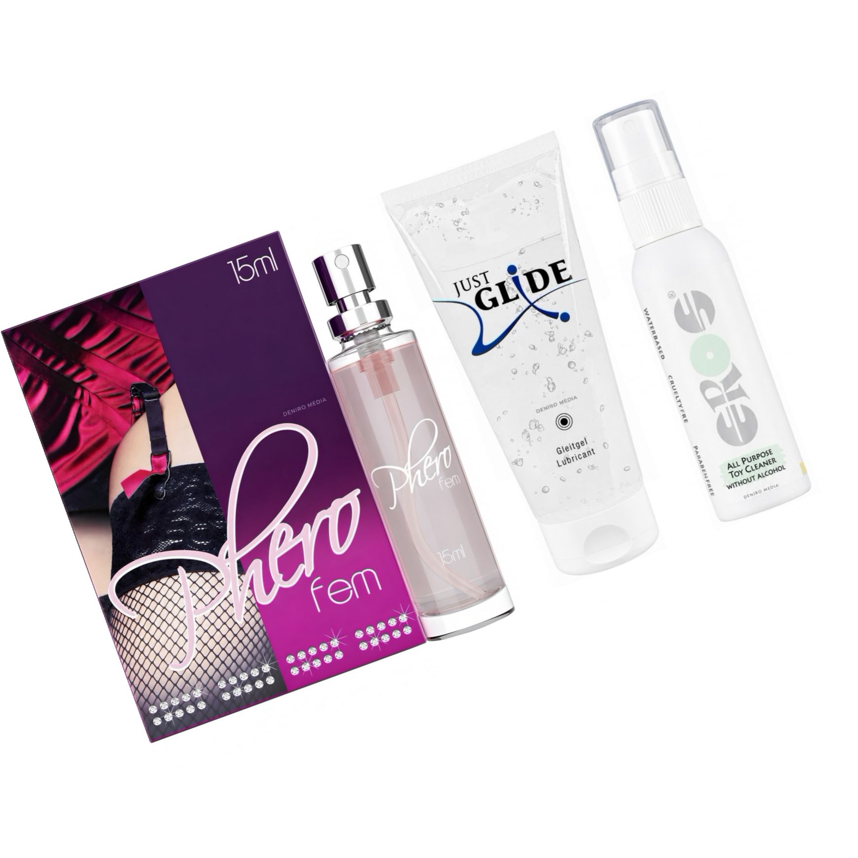 Kit Seducție Intensă: Atracție, Alunecare, Igienă