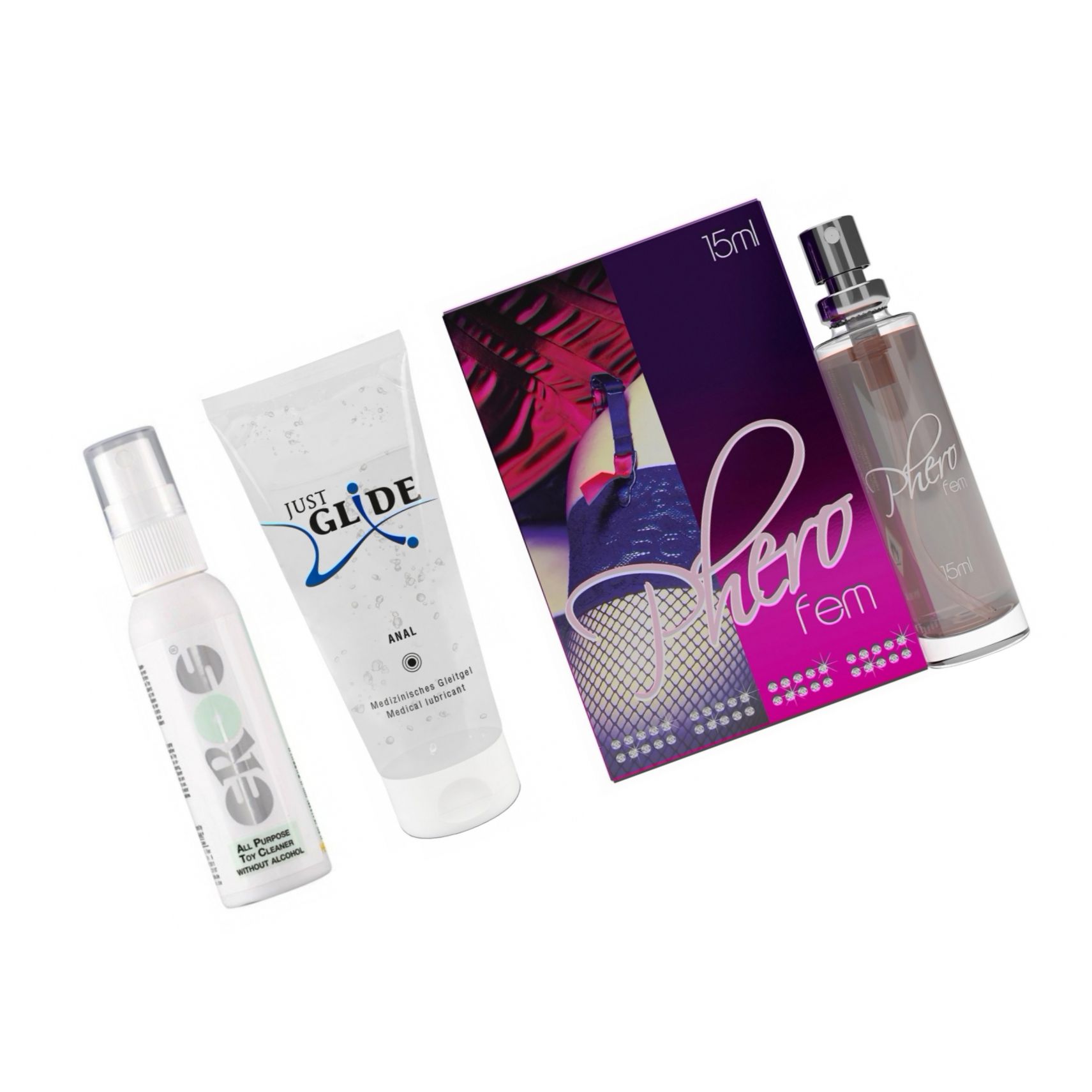 Kit Seducție Intensă: Atracție, Alunecare, Igienă