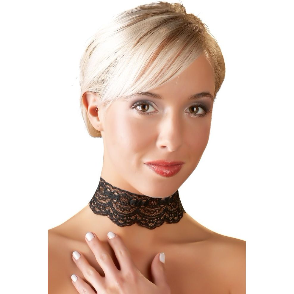 Lace Necklace Cottelli Collection Negru