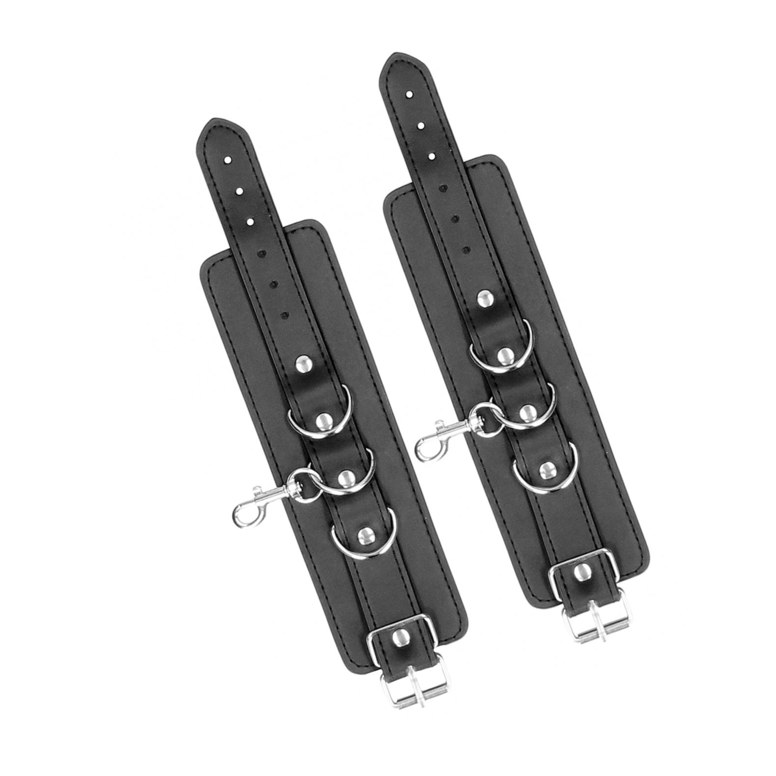 Leather Hand And Legcuffs Negru Thumb 1