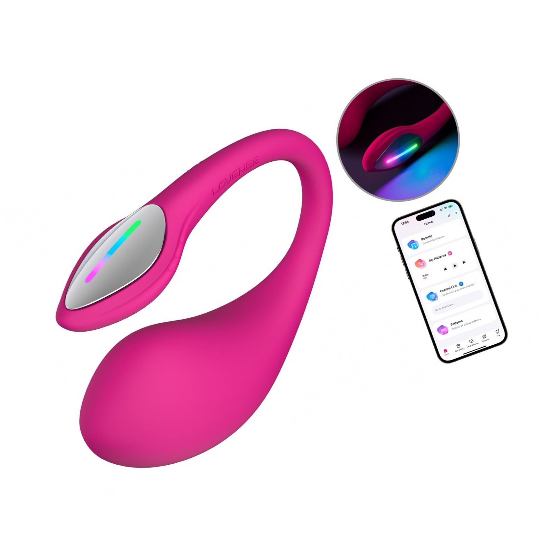 Lovense Lush 4 Roz — 7.000 Vibrații, Reîncărcabil, Discret