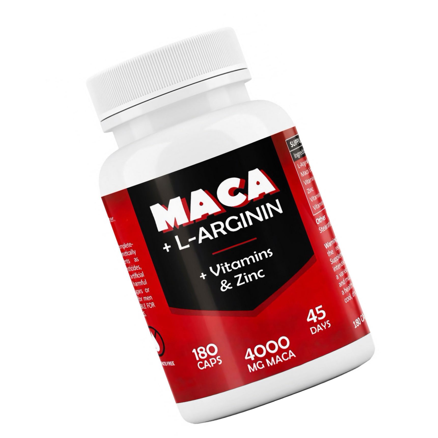Maca Cu L-Arginină Pentru Energie și Libido