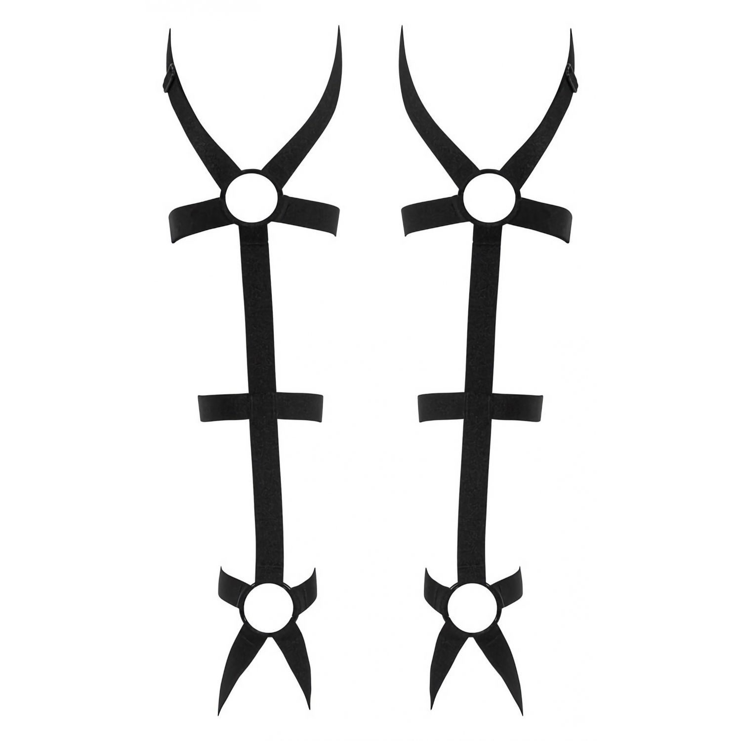 Manșete Leg Harness Obsessive Negru