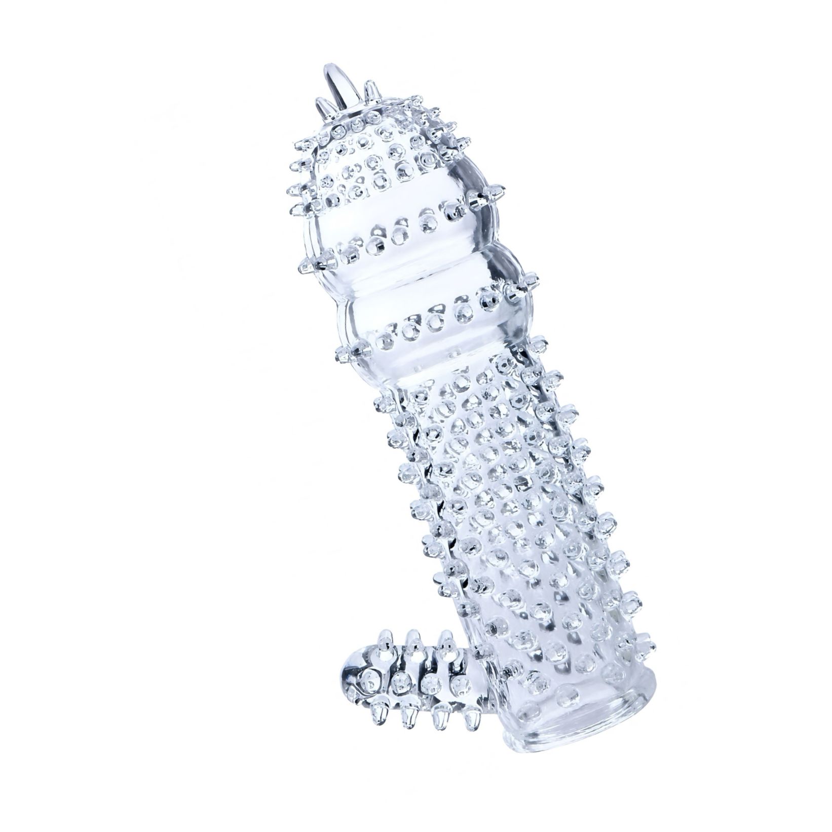 Manșon Pentru Penis Cu Striații Transparent