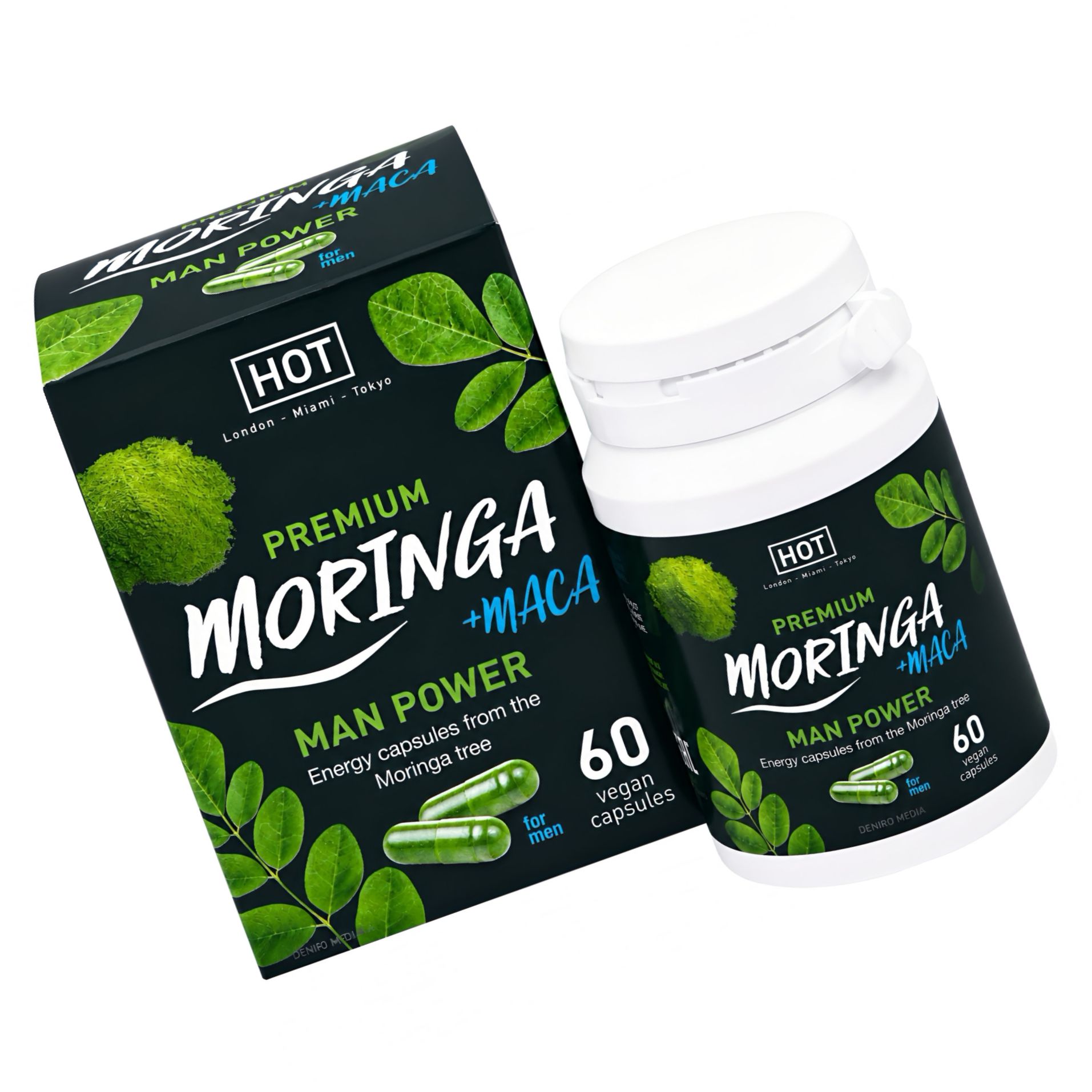 Moringa Power Man Caps
