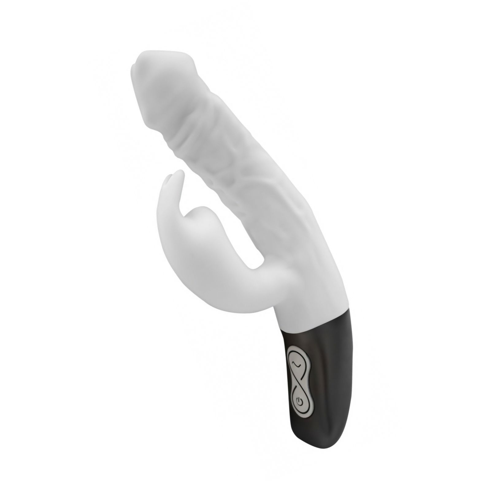 NMC Titanz 7 — Vibrator Din silicon, 10 Vibrații +10 Rotații Alb