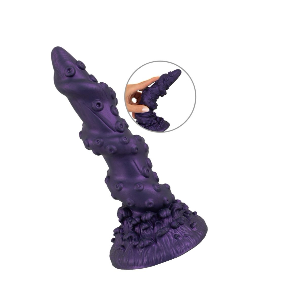 Octopus Prime — Dildo Din silicon Lichid, Ventuză 20.2 cm