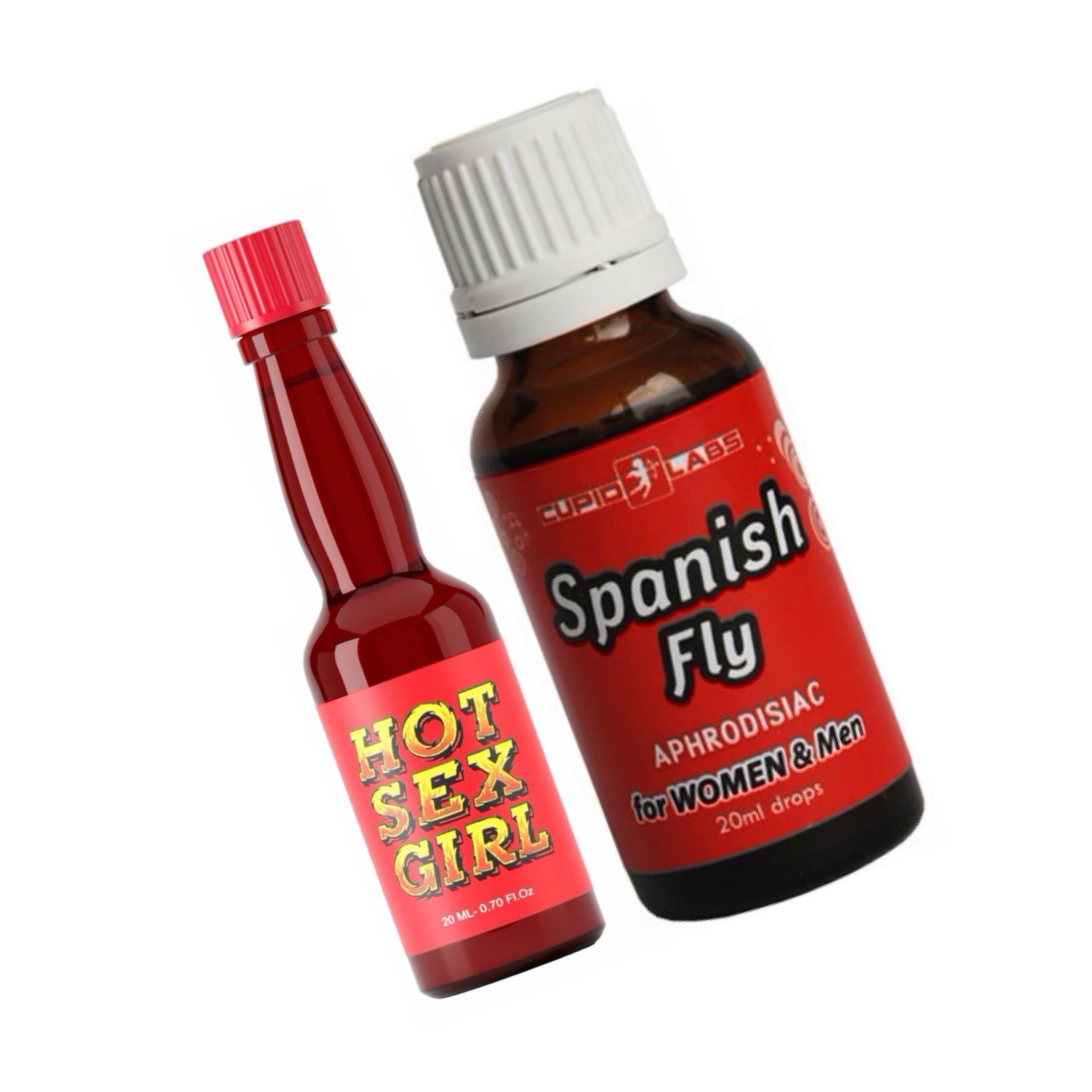 Pachet Afrodisiac Hot Sex Girl 20ml + Picături Afrodisiace Spanish Fly 20ml