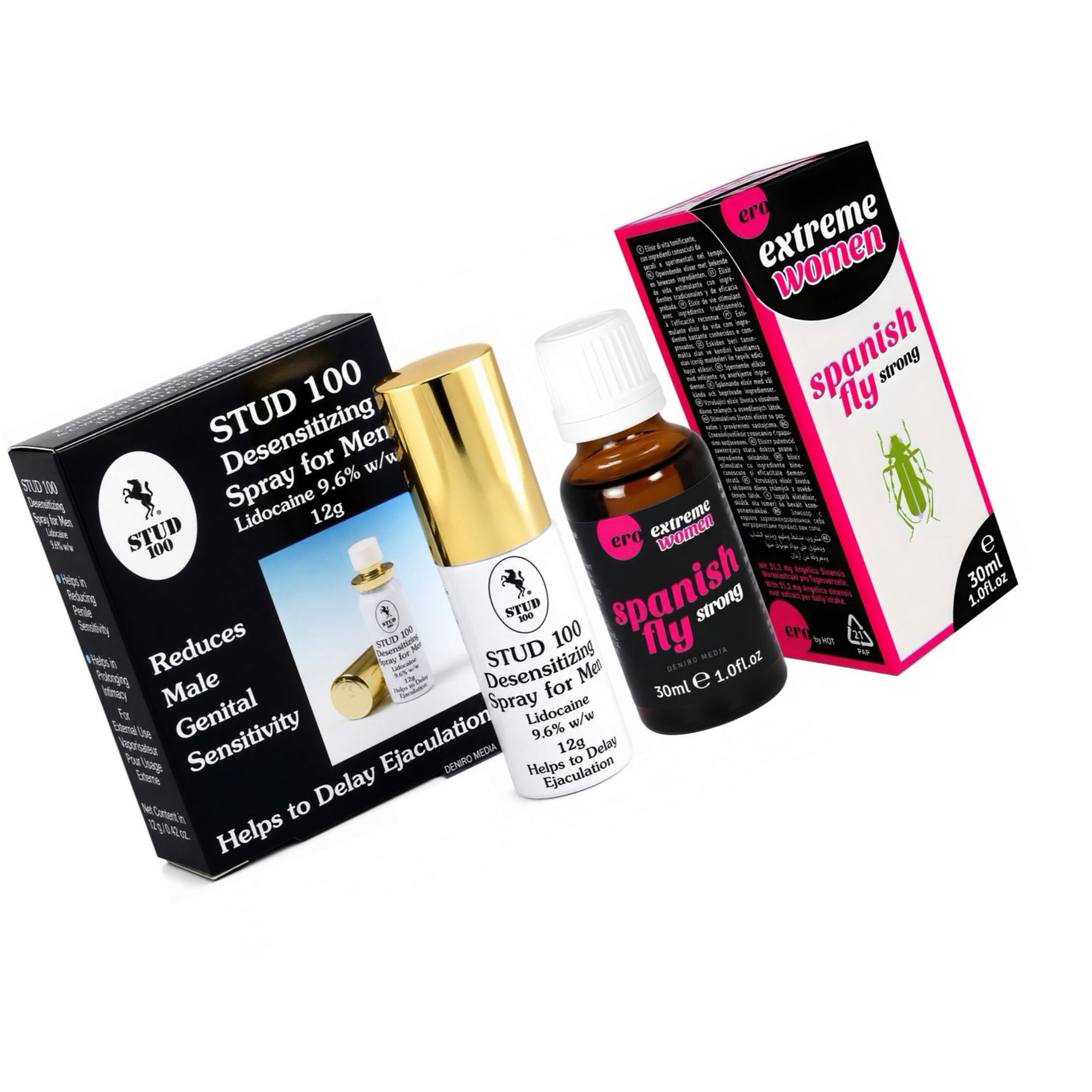 Pachet Afrodisiac Spain Fly Extreme Women + Spray Stud 100