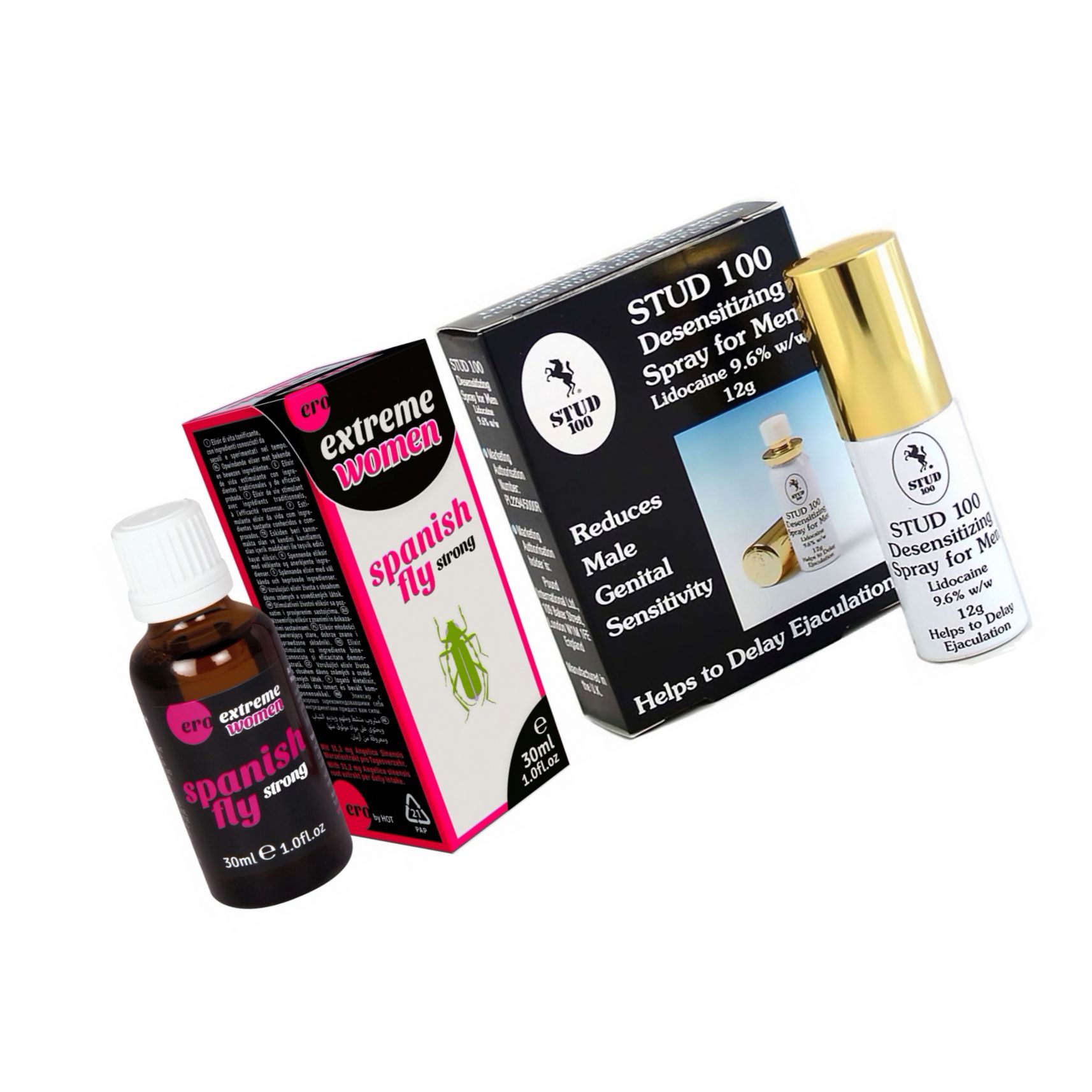 Pachet Afrodisiac Spain Fly Extreme Women + Spray Stud 100