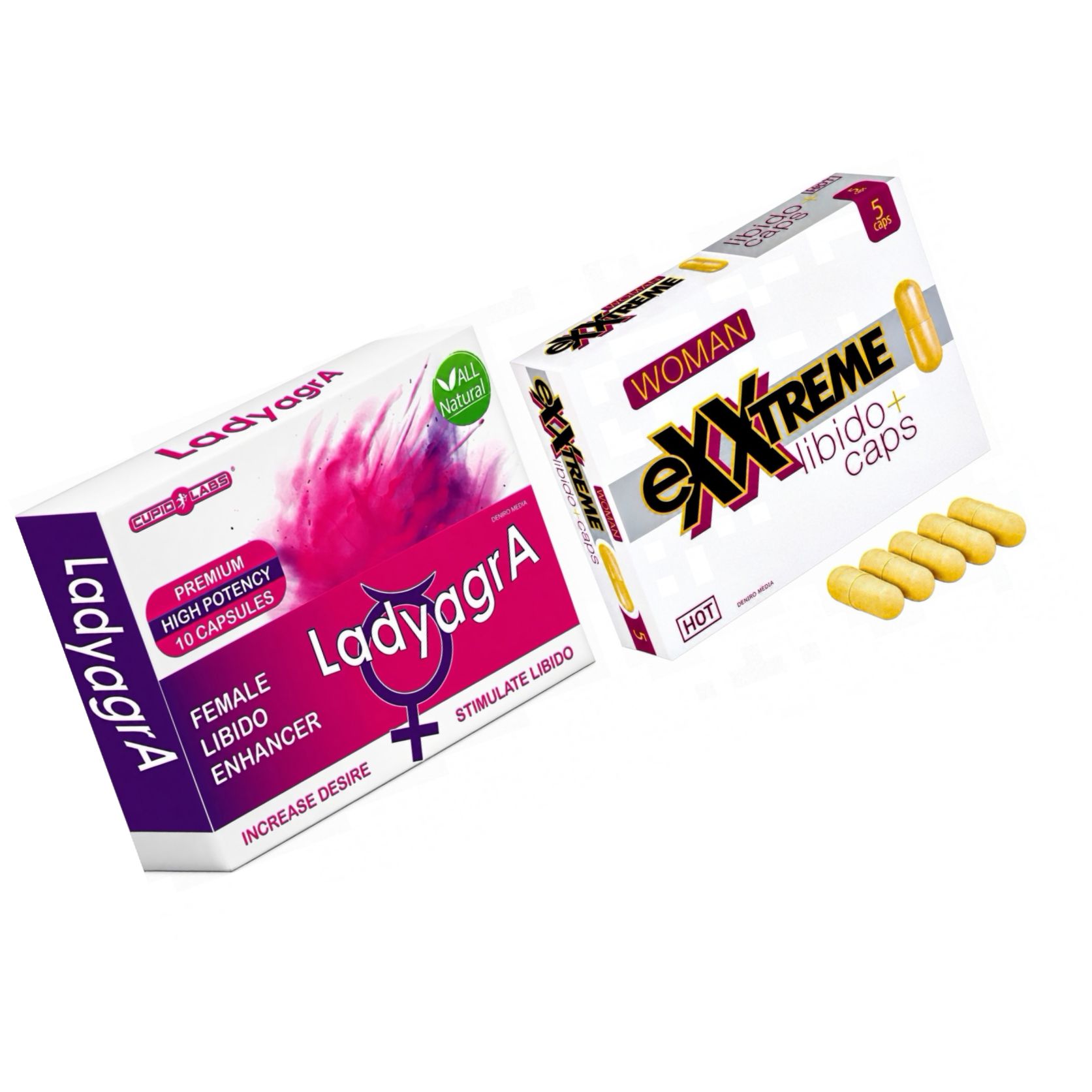 Pachet Capsule Femei eXXtreme Libido Afrodisiac + Pastile Libido Ladyagra
