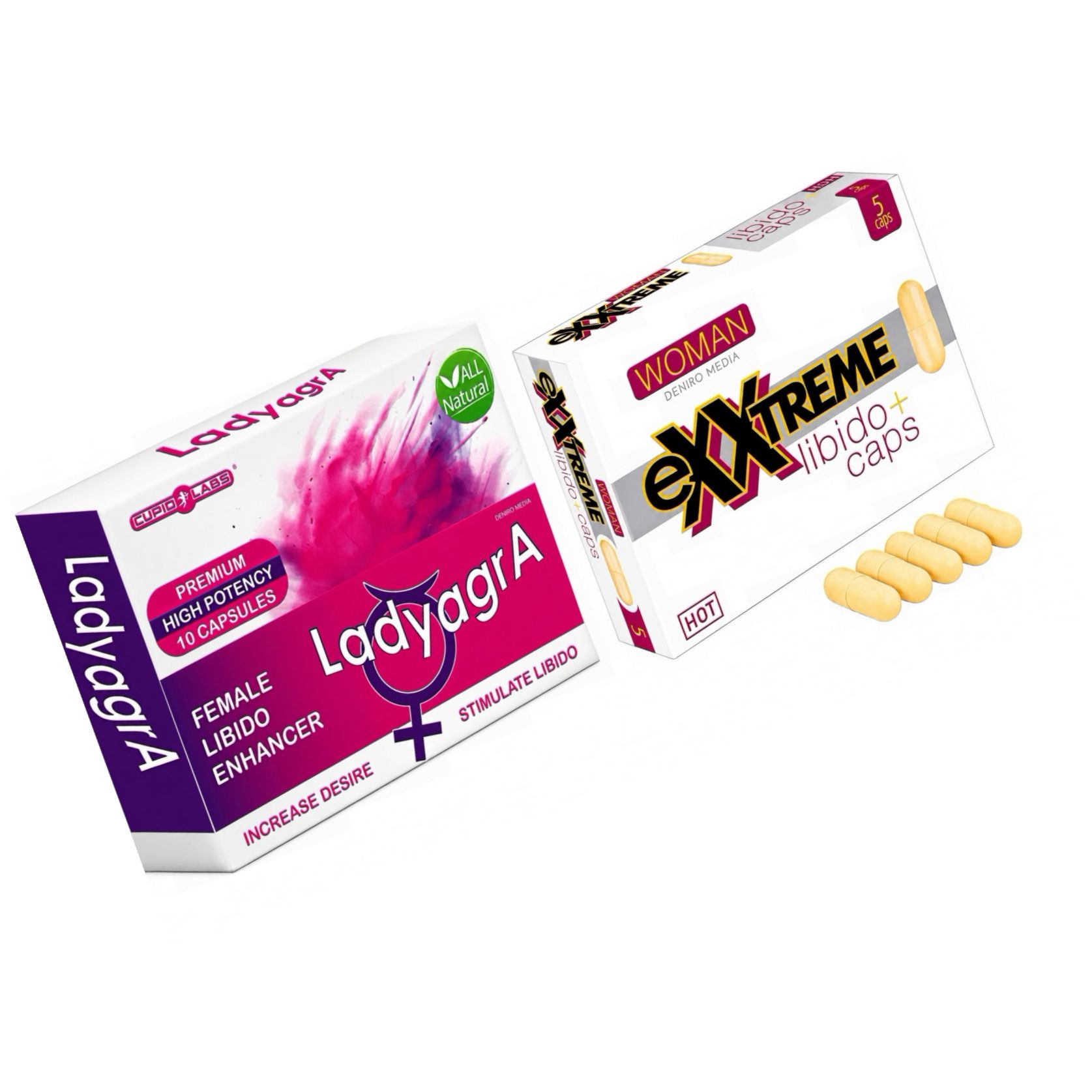 Pachet Capsule Femei eXXtreme Libido Afrodisiac + Pastile Libido Ladyagra