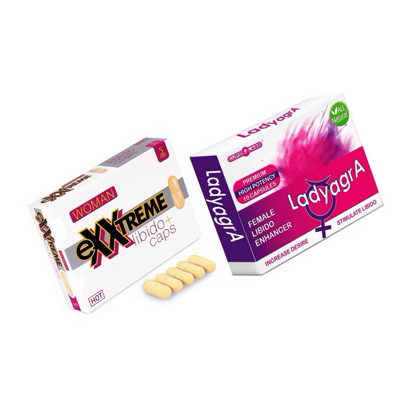 Pachet Capsule Femei eXXtreme Libido Afrodisiac + Pastile Libido Ladyagra