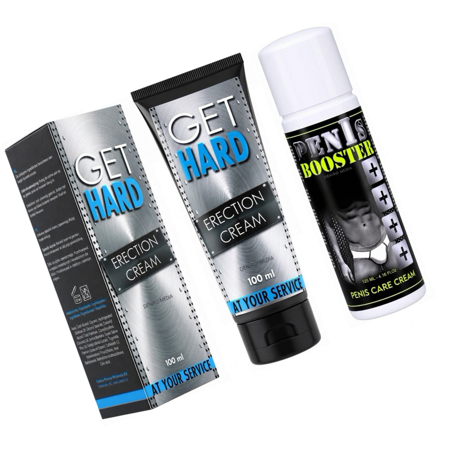 Pachet Cremă Erecție Get Hard + Cremă Potență Booster