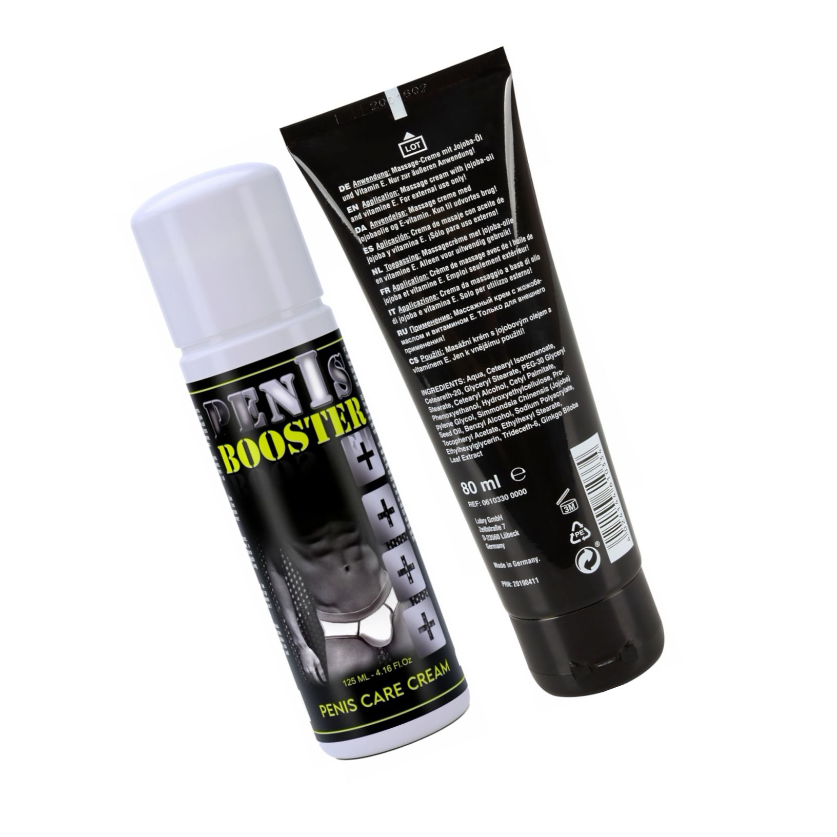 Pachet Cremă Erecție Penis XXL 80ml + Cremă Pentru Potență Penis Booster 125ml