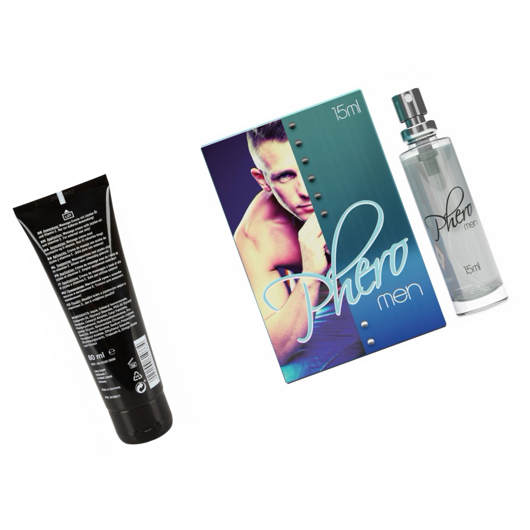 Pachet Crema Erectie Penis XXL + Parfum cu Feromoni Pheromen 15ml