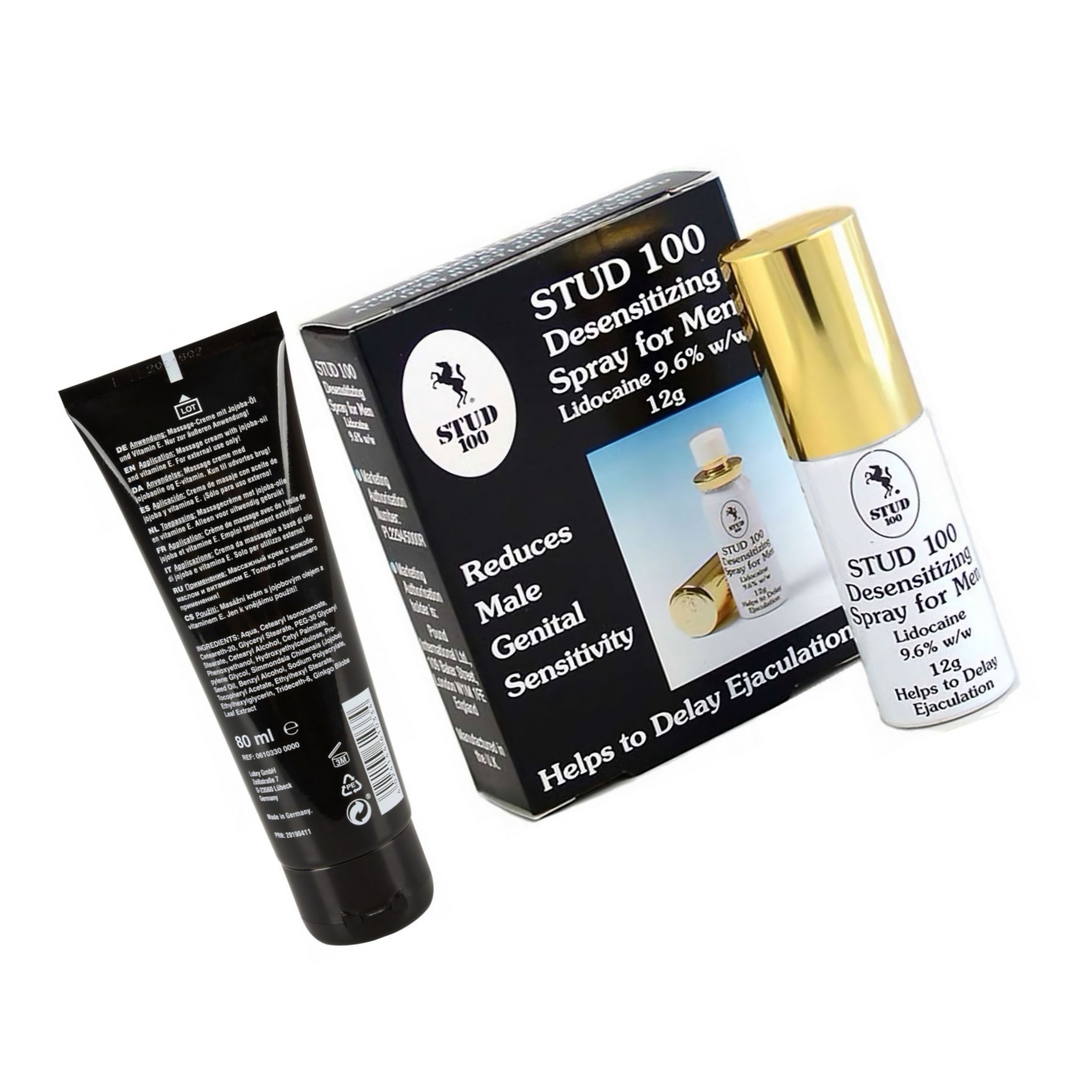 Pachet Cremă Erecție Penis XXL 80ml + Spray Stud 100 Original