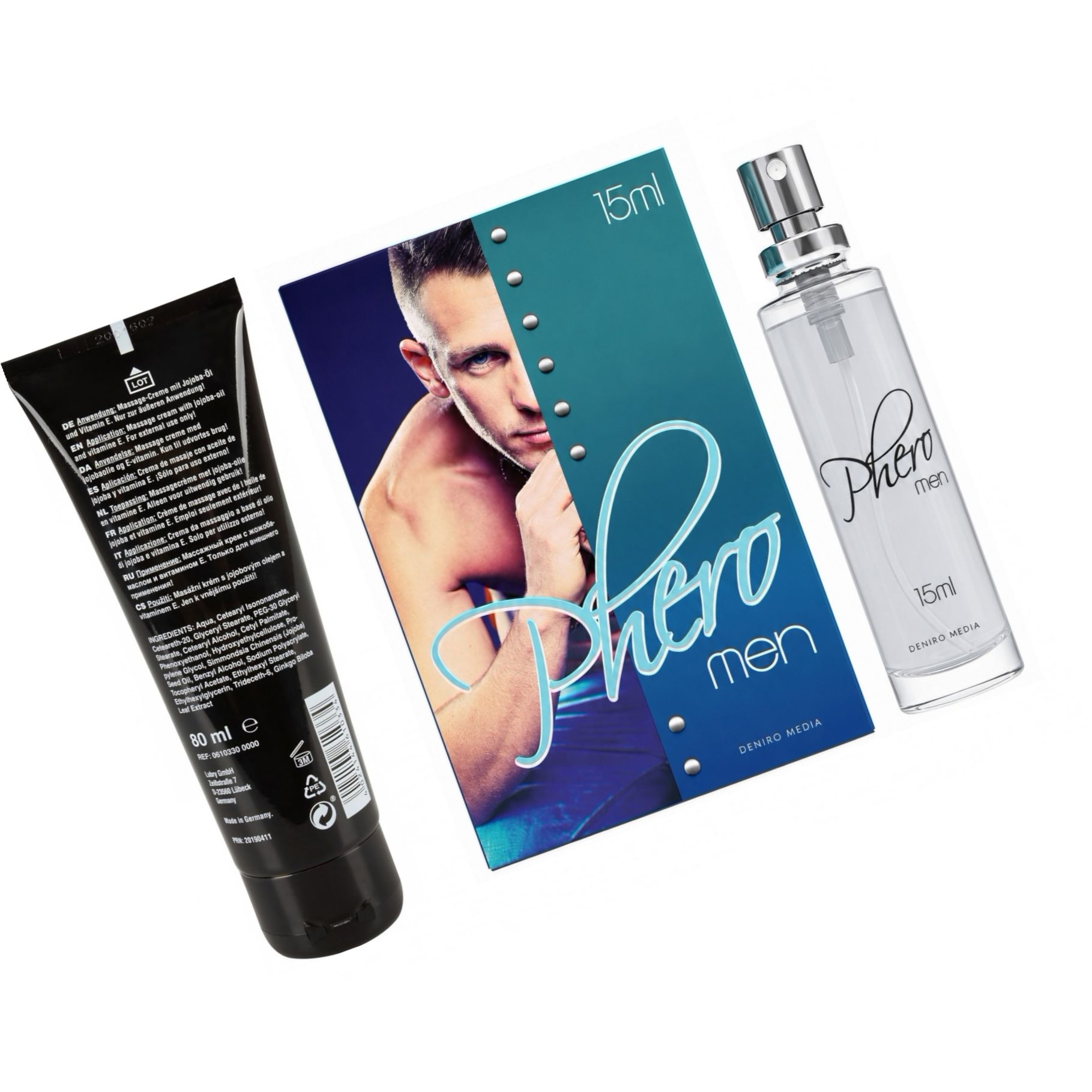 Pachet Cremă Erecție Penis XXL + Parfum cu Feromoni Pheromen