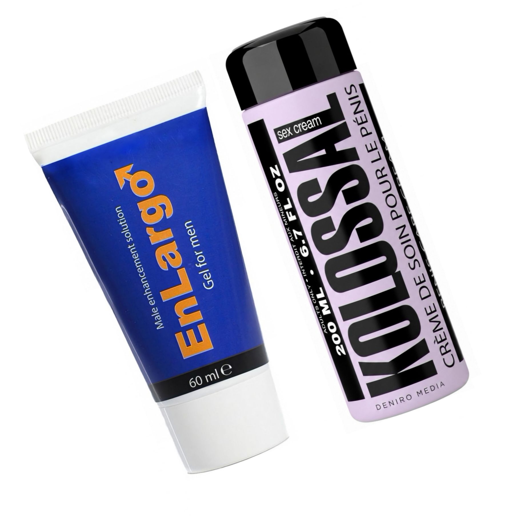 Pachet Cremă Mărirea Penisului Enlargo 100ml + Cremă Mărire Penis Kolossal 200ml