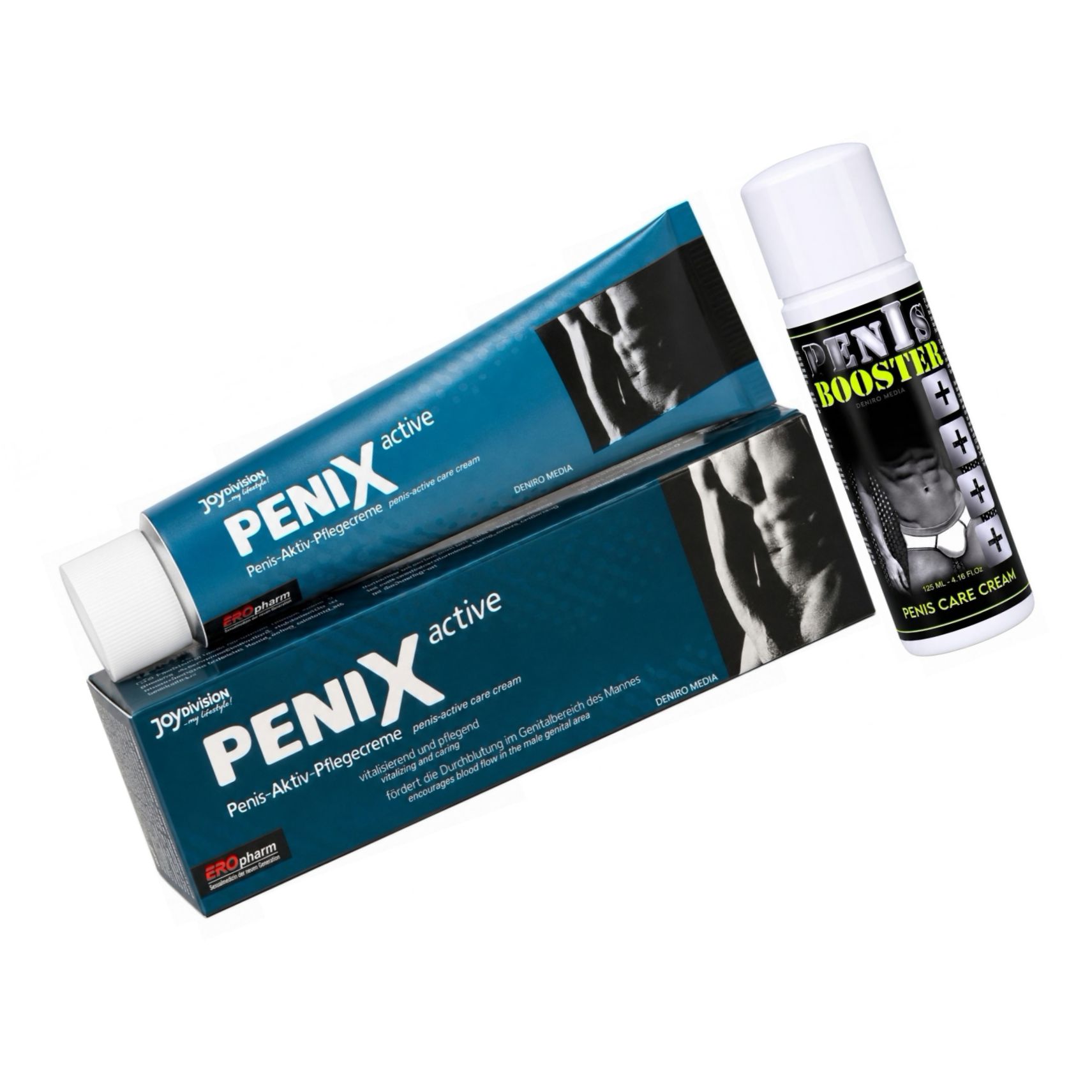 Pachet Cremă Pentru Potență Penis Booster 125ml + Cremă Pentru Potență Penix 75ml