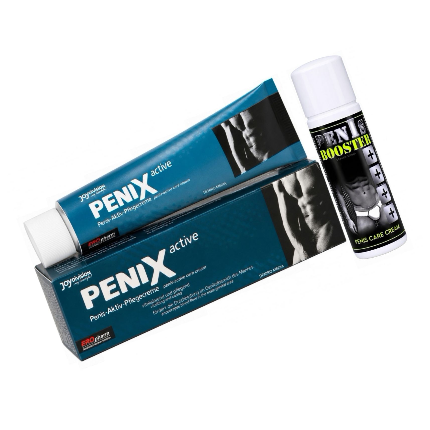 Pachet Cremă Pentru Potență Penis Booster 125ml + Cremă Pentru Potență Penix 75ml