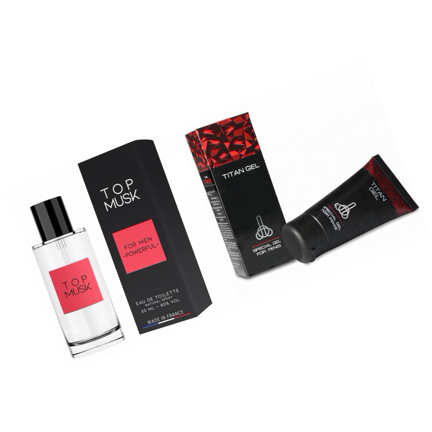 Pachet Crema Titan Gel + Parfum Top Musk