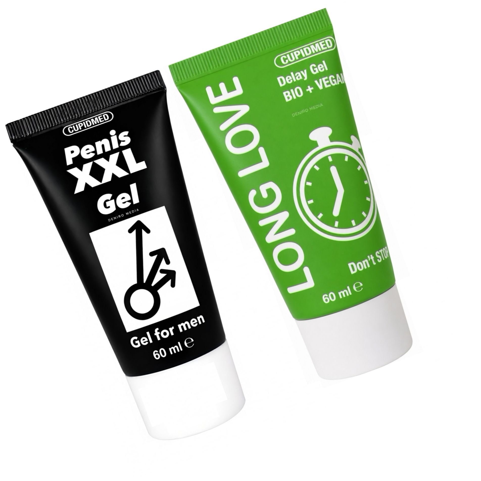 Pachet Gel Ejaculare Precoce Long Love 50ml + Gel Mărirea Penisului Mr XXL Gel 50ml