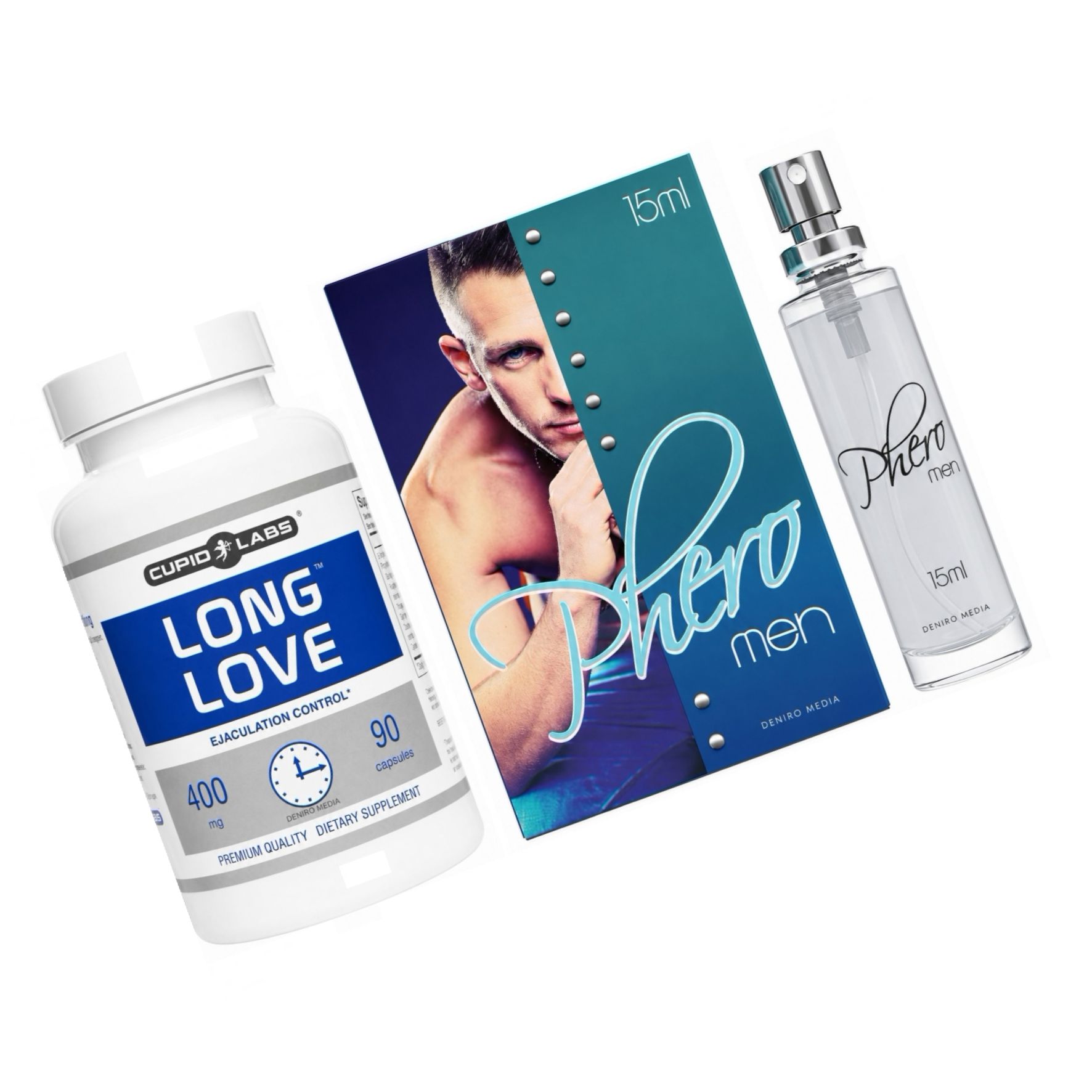 Pachet Parfum Feromoni Pheromen Și Pastile Ejaculare Precoce Long Love