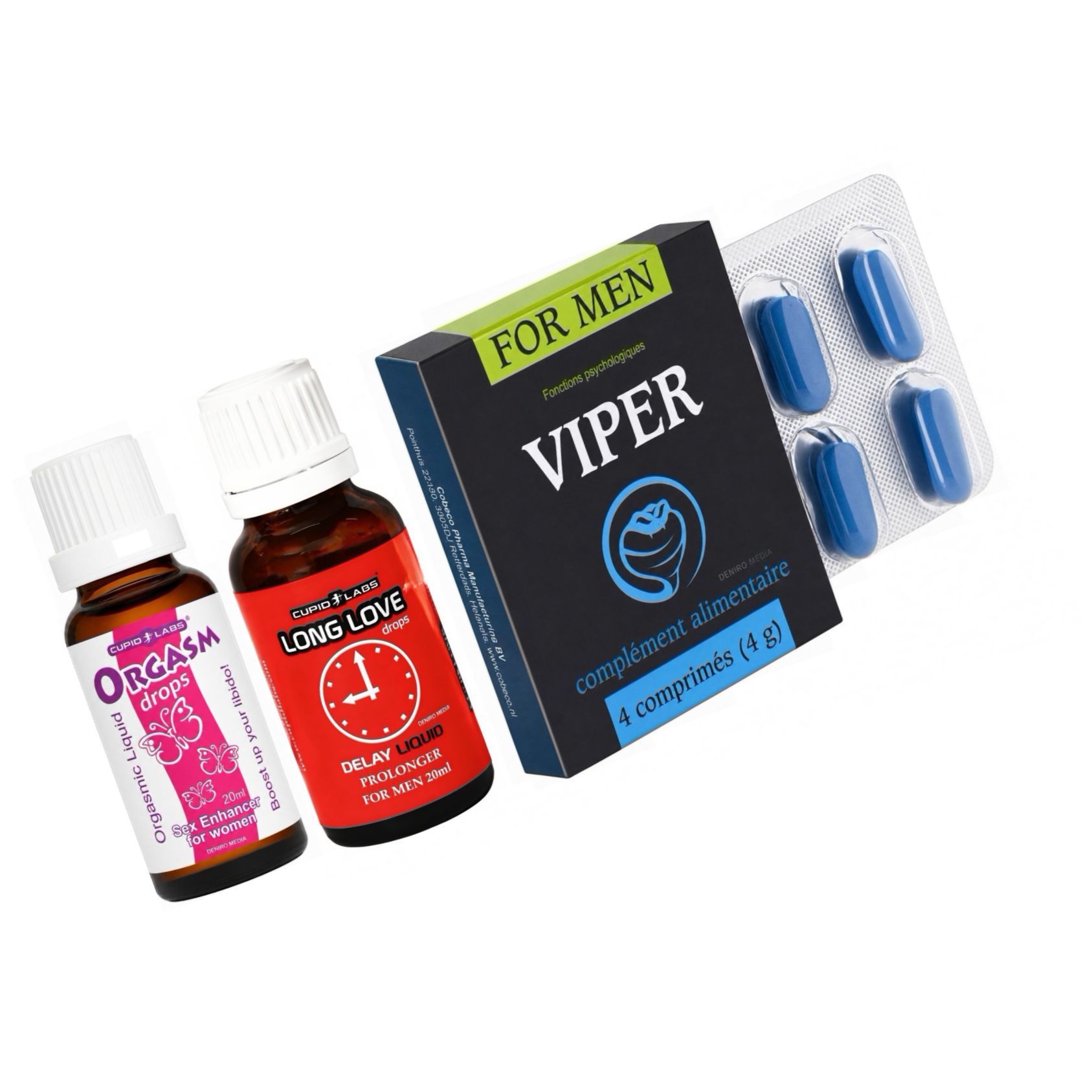 Pachet Pasiune Max: Kit 3-în-1 pentru nopți intense