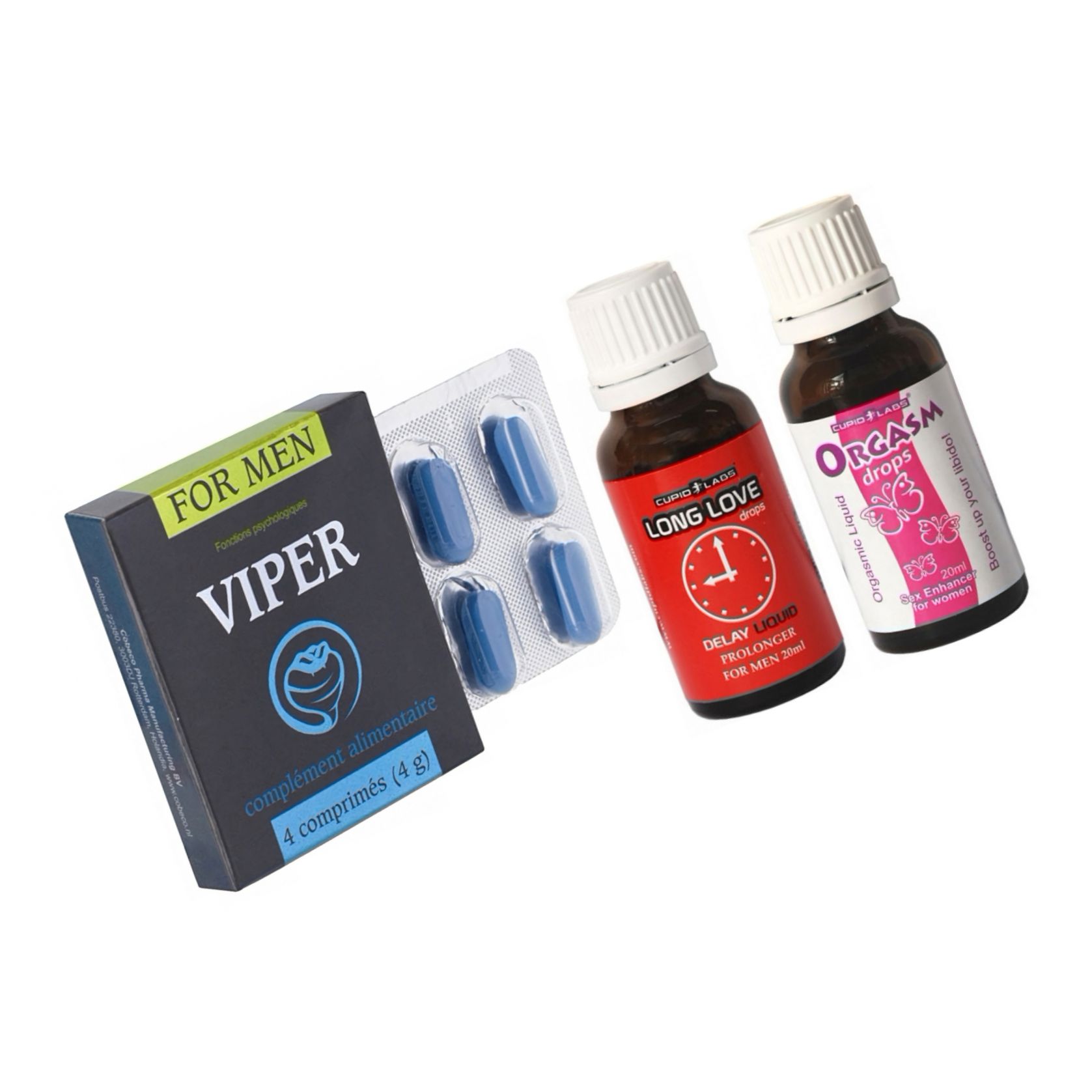 Pachet Pasiune Max: Kit 3-în-1 pentru nopți intense