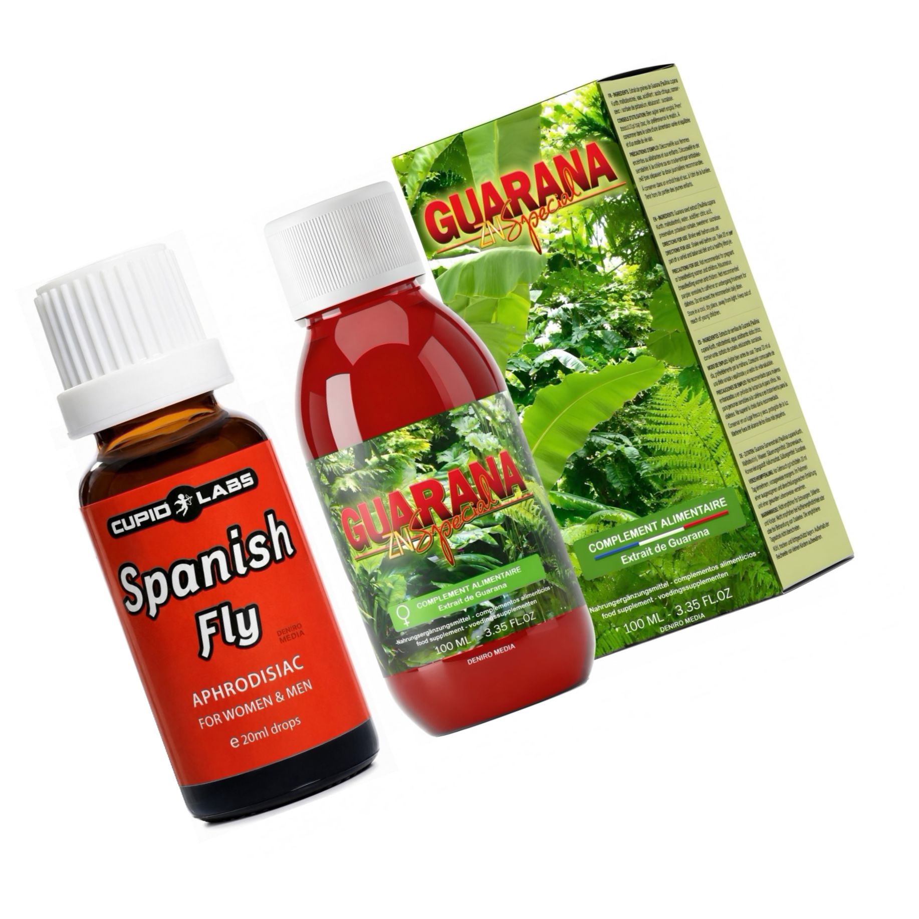 Pachet Picături Afrodisiace Spanish Fly 20ml + Afrodisiac Guarana ZN Special 100ml