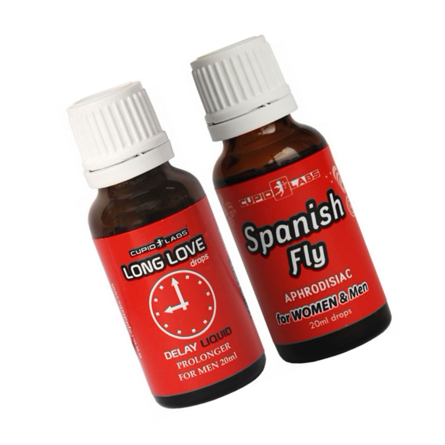 Pachet Picături Afrodisiace Spanish Fly 20ml + Picături Ejaculare Precoce Long Love 20ml