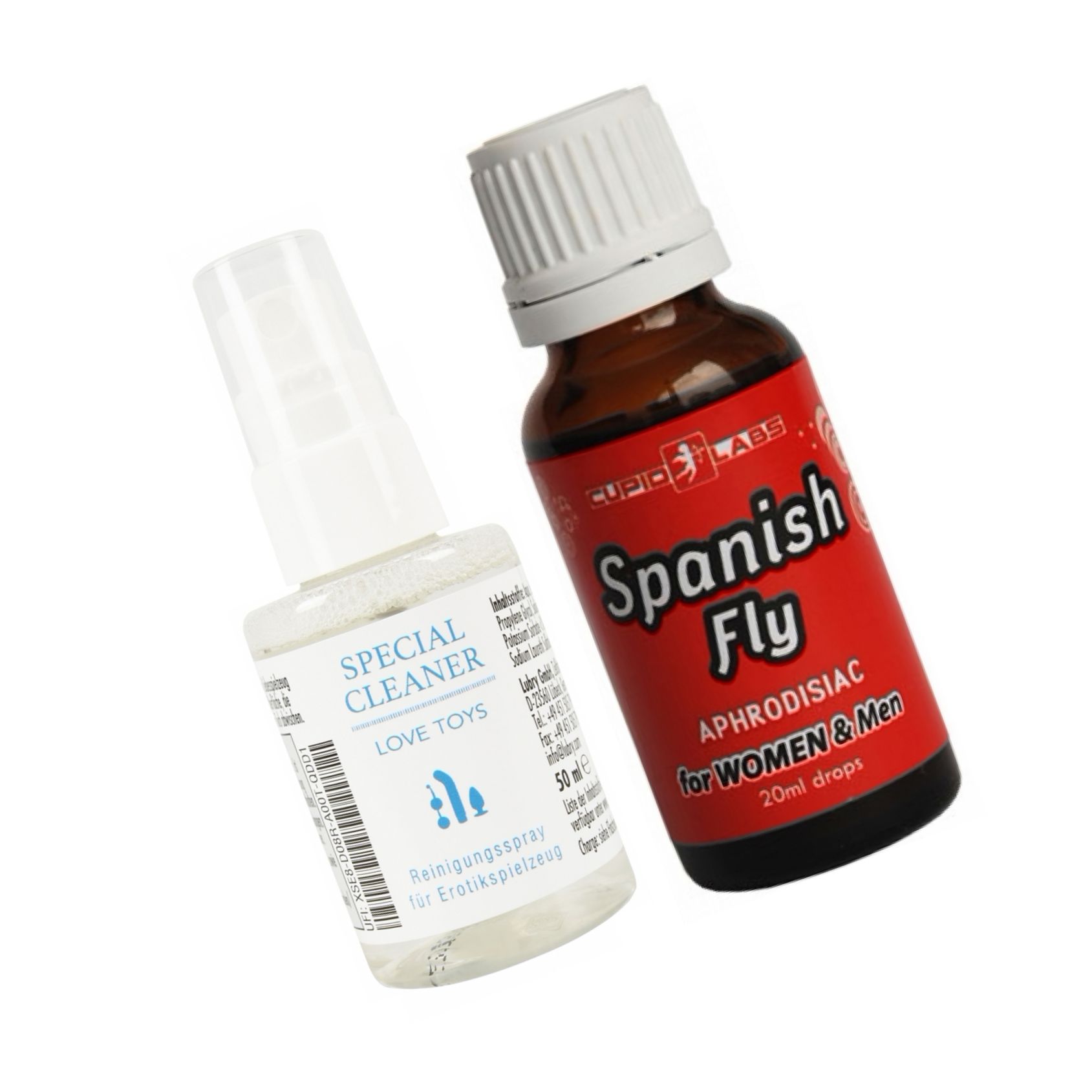 Pachet Picături Afrodisiace Spanish Fly 20ml + Special Cleaner Love Toys 50ml