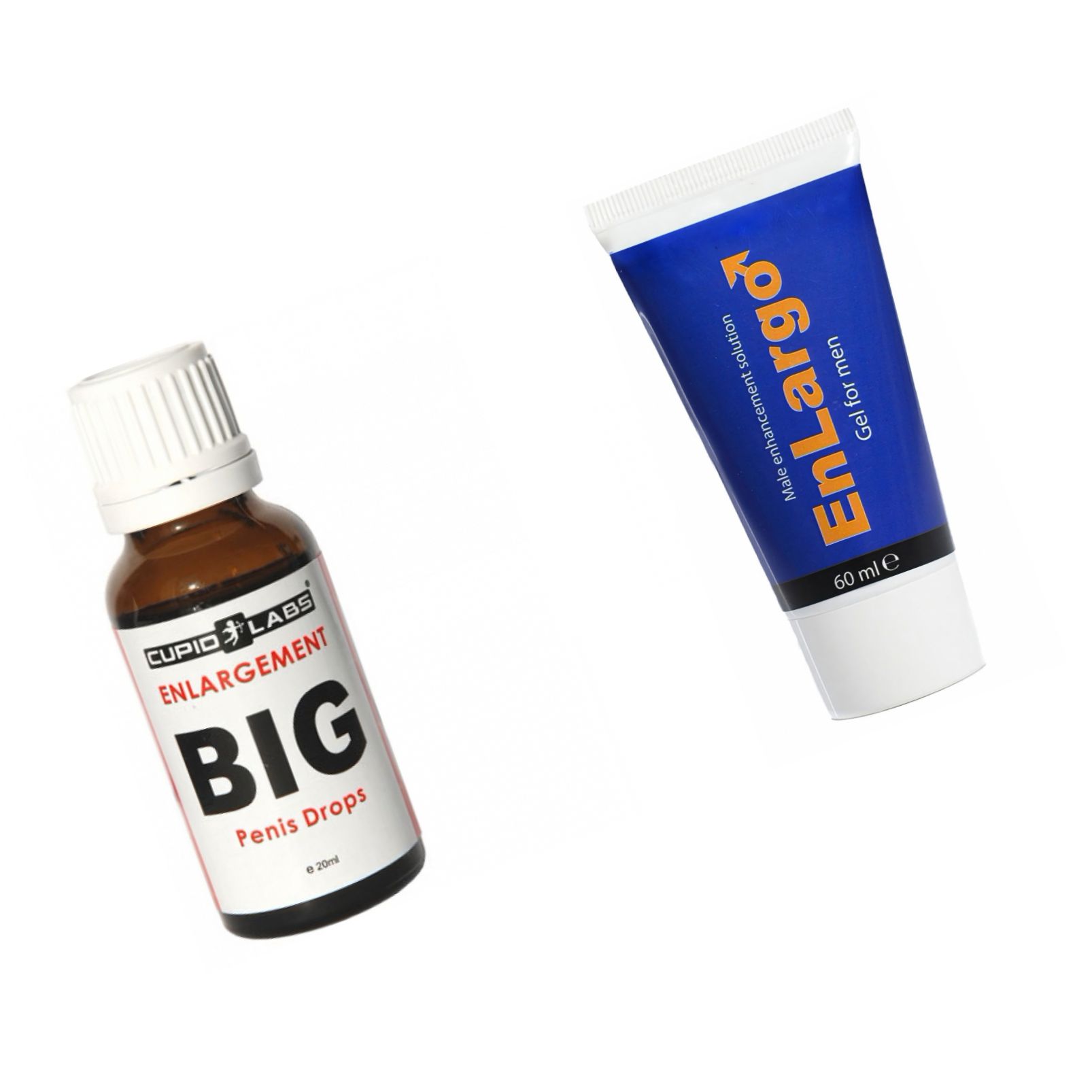 Pachet Picaturi Big Penis Drops + Crema Marirea Penisului Enlargo 100ml