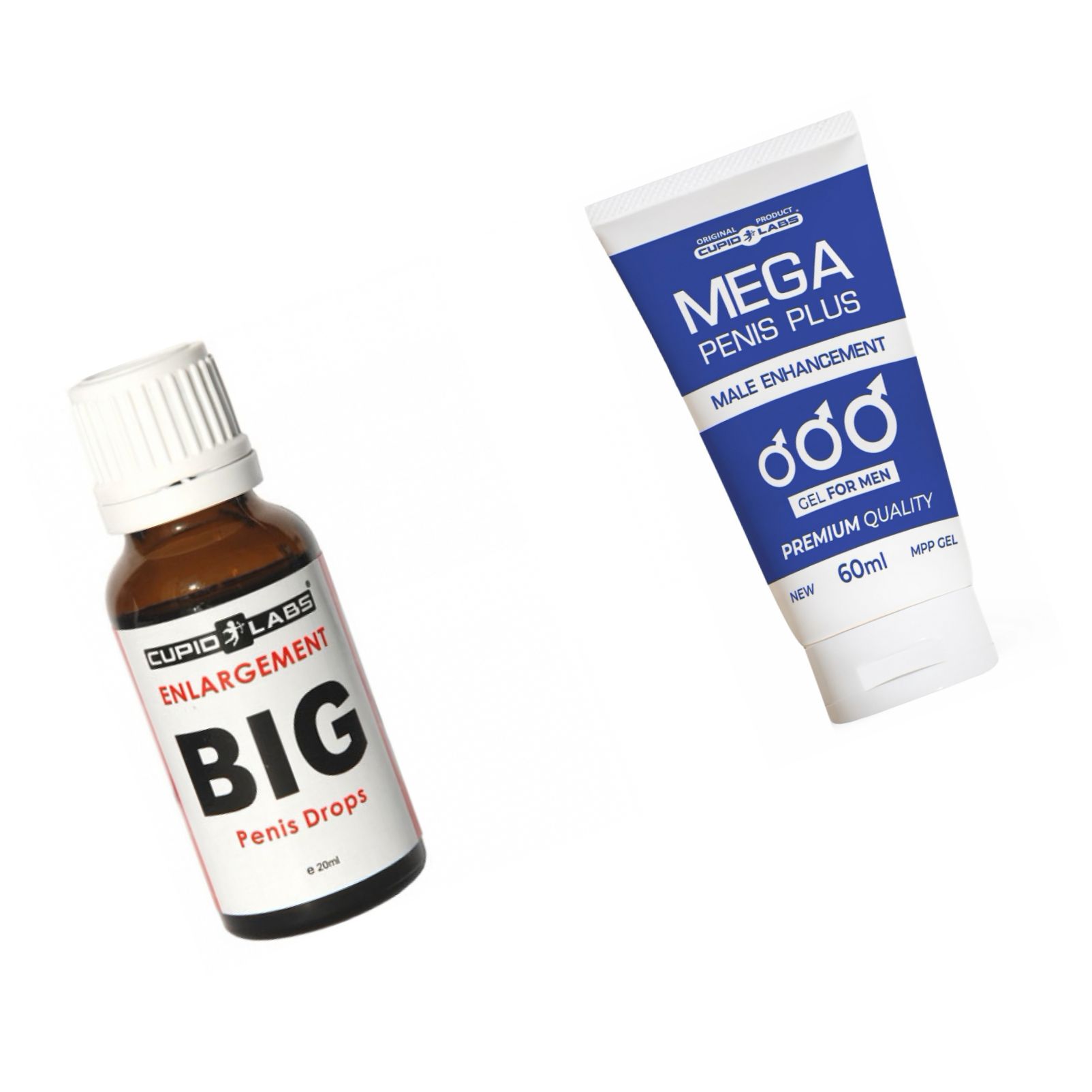 Pachet Picaturi Big Penis Drops 20ml Si Gel Marire Penis Mega Penis Plus 65ml