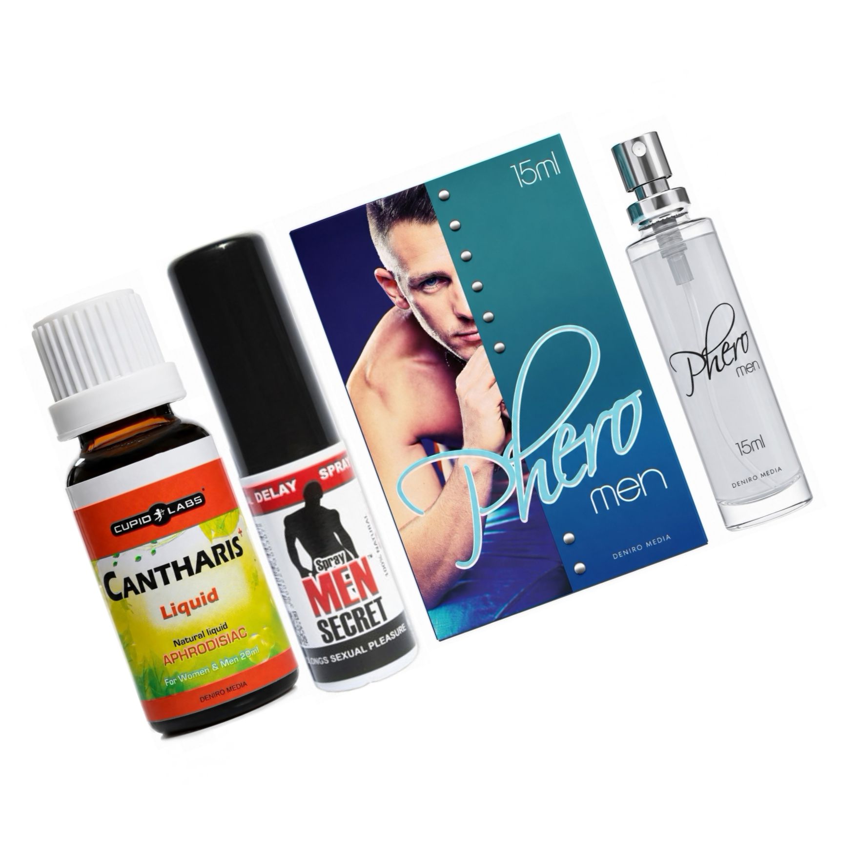Pachet Putere și Atracție: Kit 3 produse pentru nopți epice