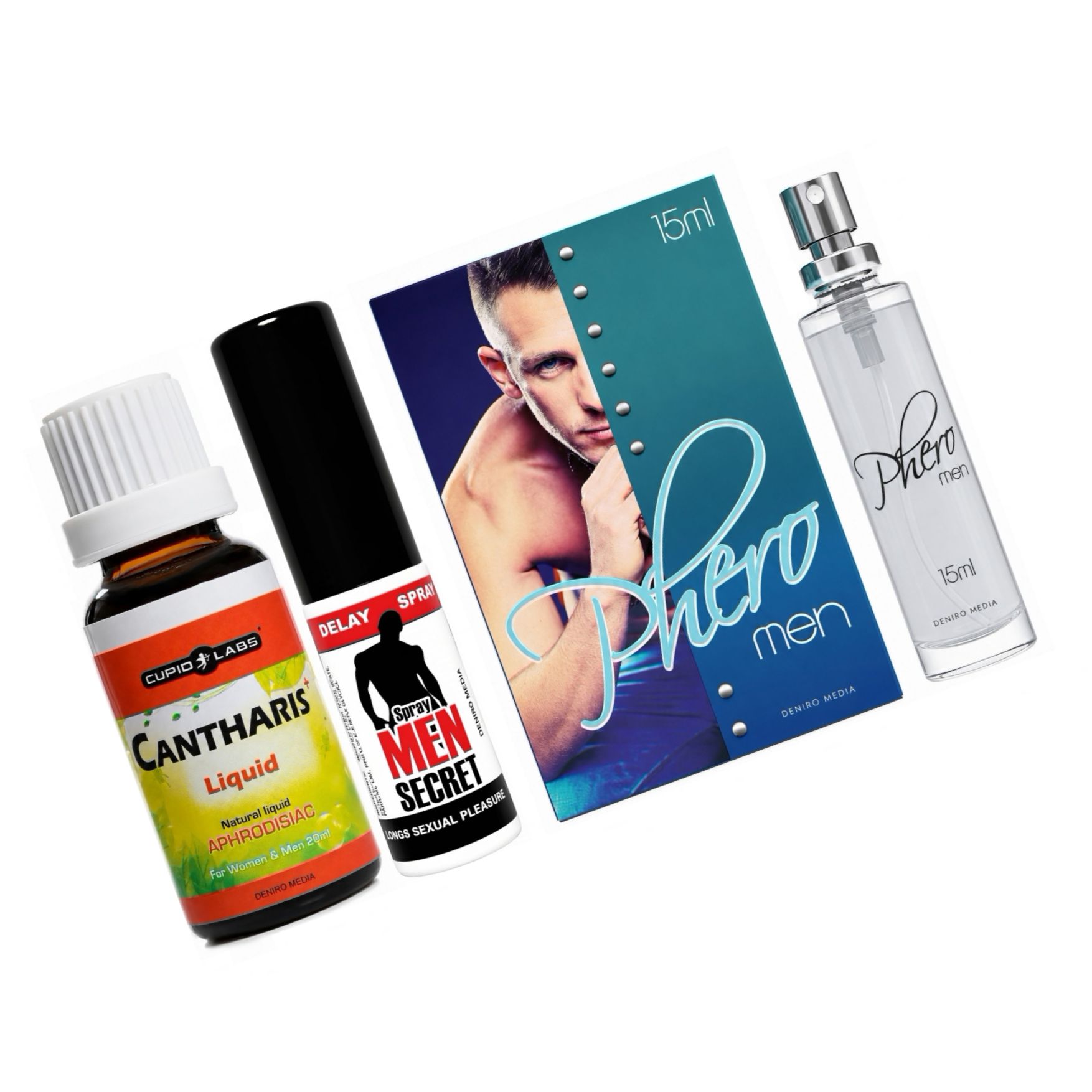 Pachet Putere și Atracție: Kit 3 produse pentru nopți epice
