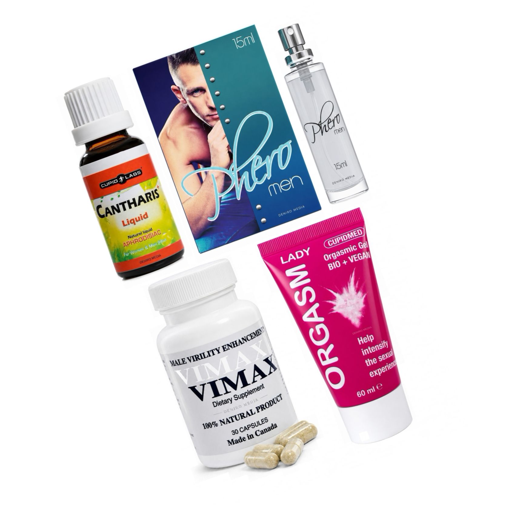 Pachet Putere și Pasiune: Vimax, Orgasm și Feromoni