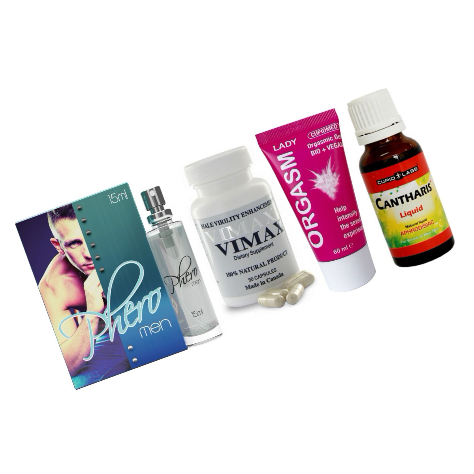 Pachet Putere și Pasiune: Vimax, Orgasm și Feromoni