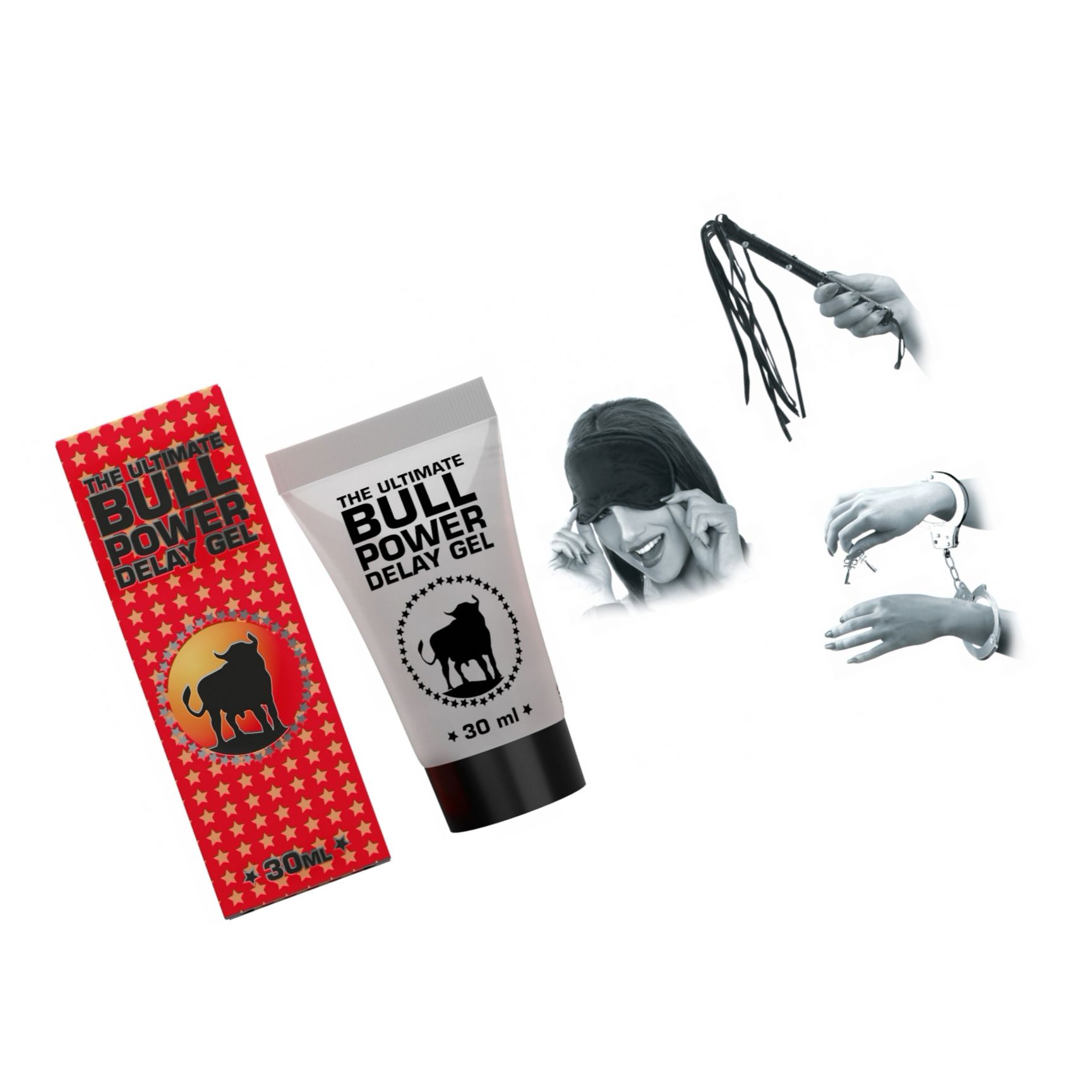 Pachet Set Limited Edition Lovers Fantasy Negru + Gel Ejaculare Prematură Bull Power Delay 30ml